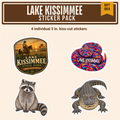 Lake Kissimmee Sticker Pack: 4 individual 3 in. kiss-cut stickers