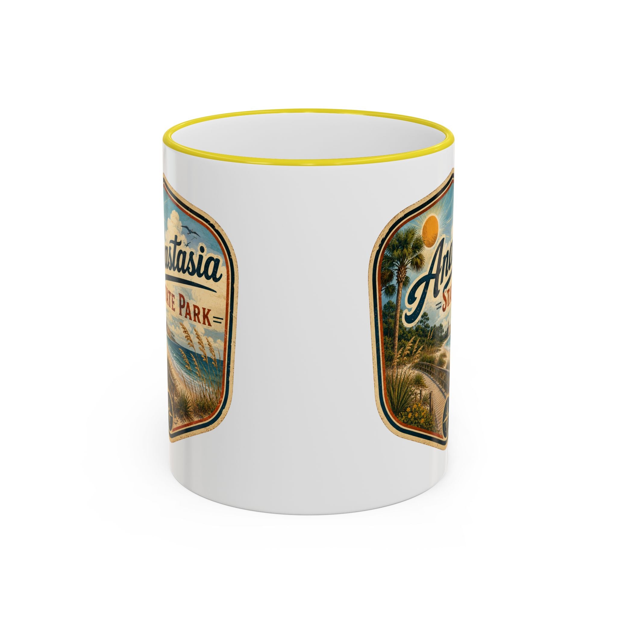 Anastasia Vintage Mug — Accent Rim & Handle 11oz/15oz
