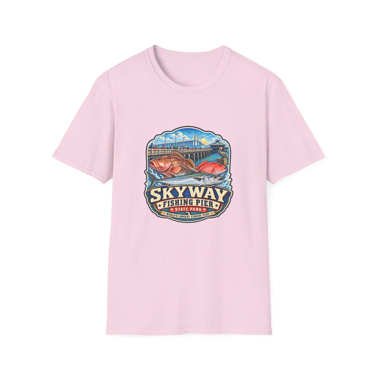 Skyway Fishing Pier — Retro Tee