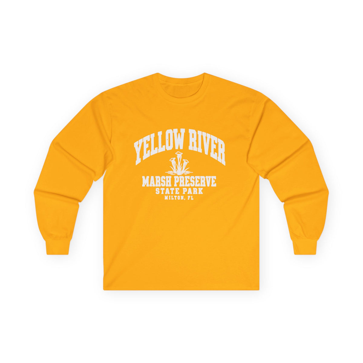Vintage Florida Wetlands Park Emblem- Long Sleeve Tee