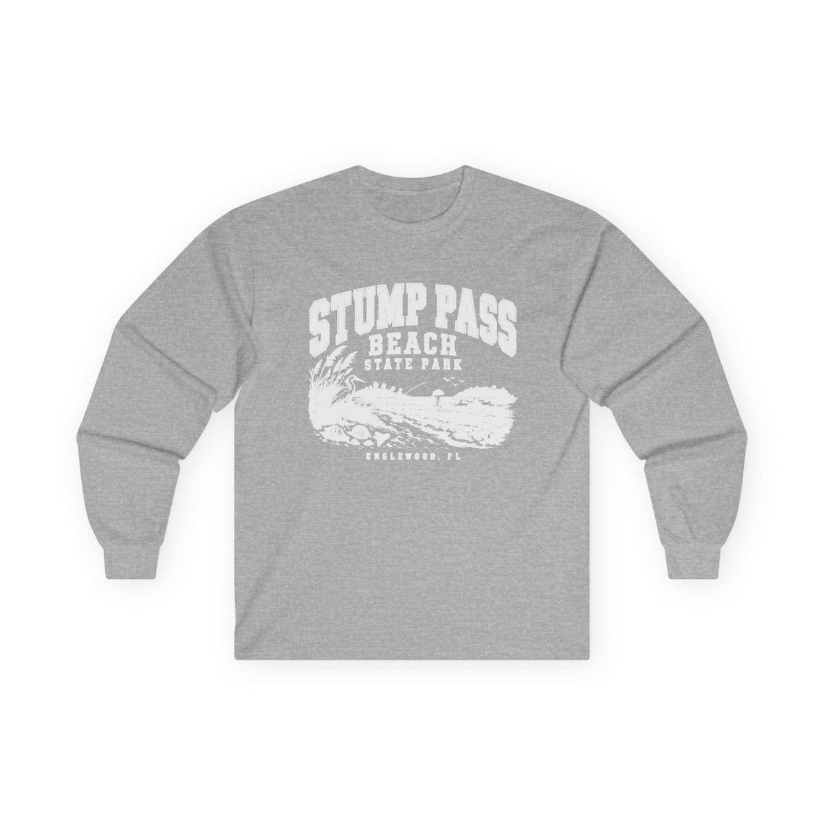 Vintage Stump Pass Beach- Long Sleeve Tee