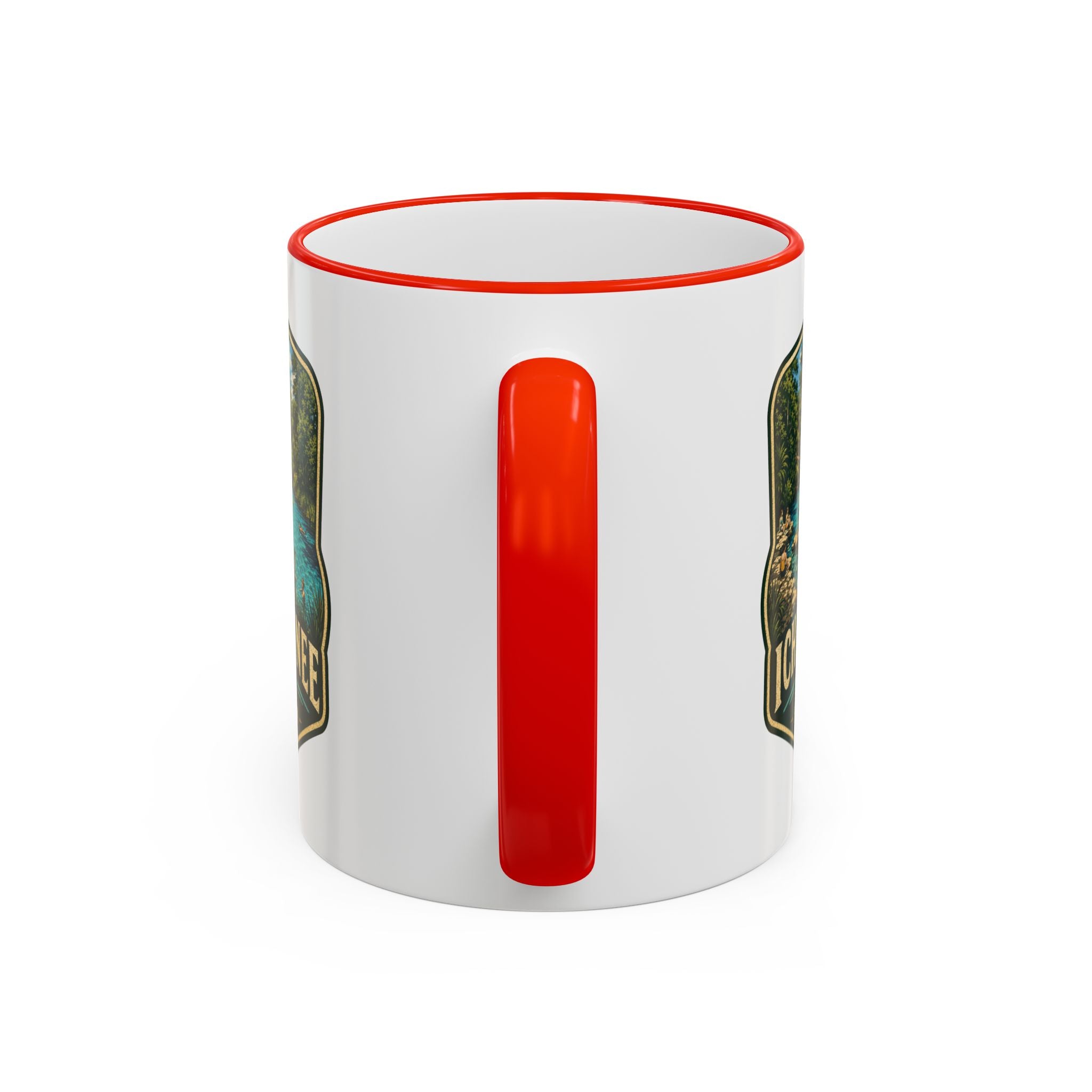 Ichetucknee Springs Vintage Mug — Accent Rim & Handle 11oz/15oz