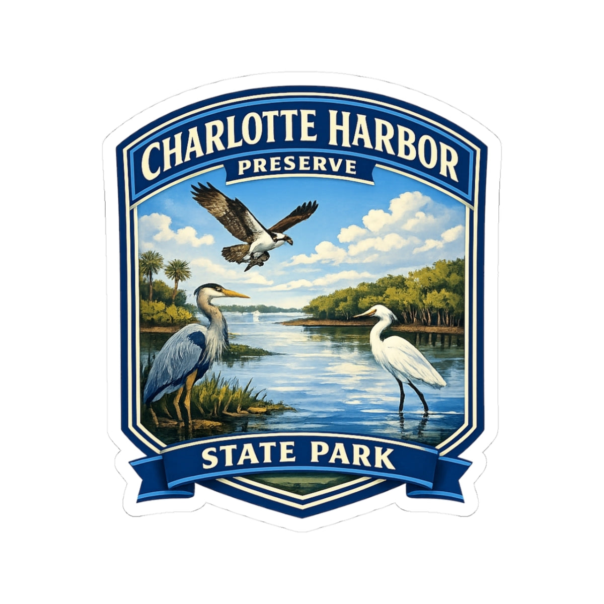 Charlotte Harbor State Park Sticker — Scenic Preserve Wildlife Vinyl Sticker