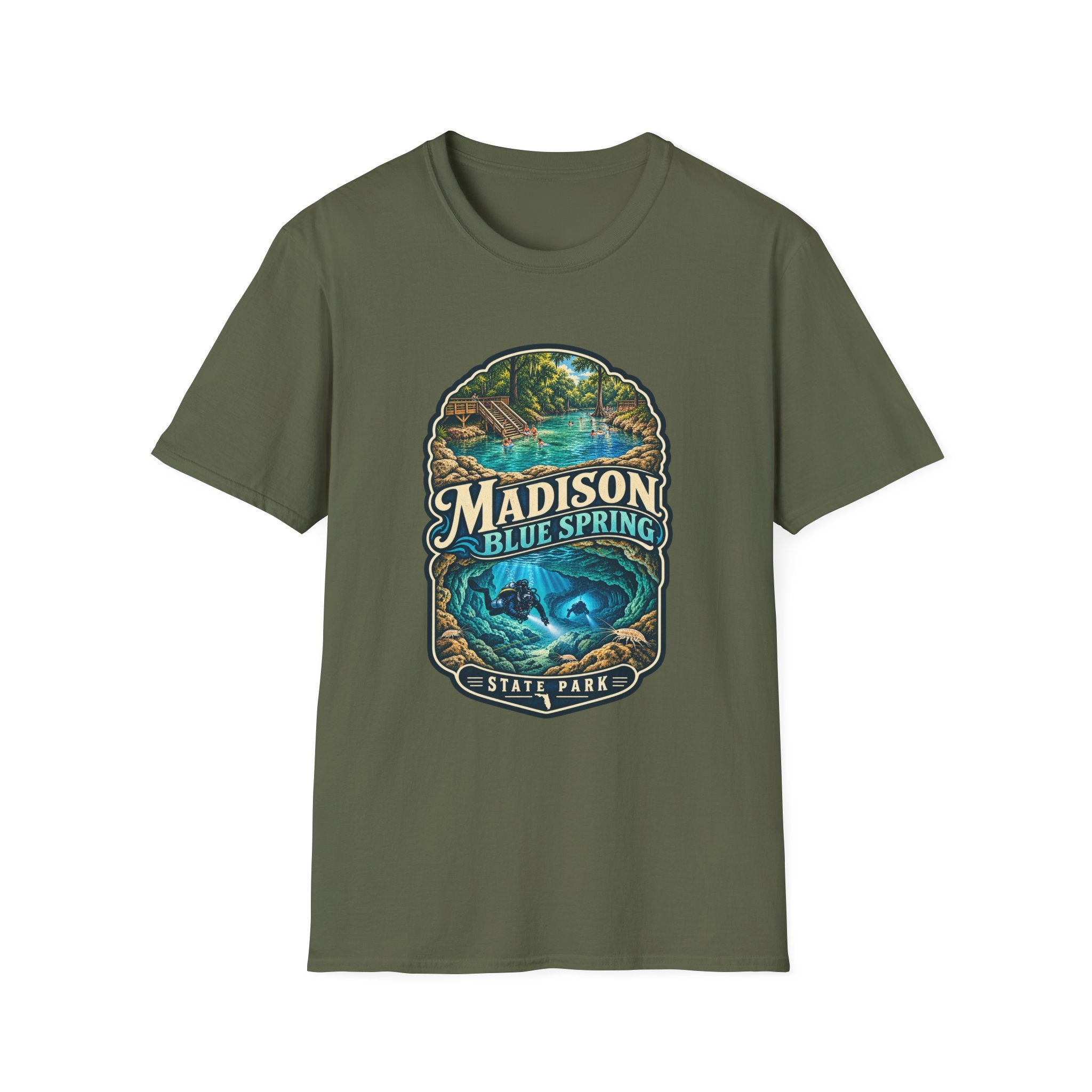 Madison Blue Spring- Retro Tee