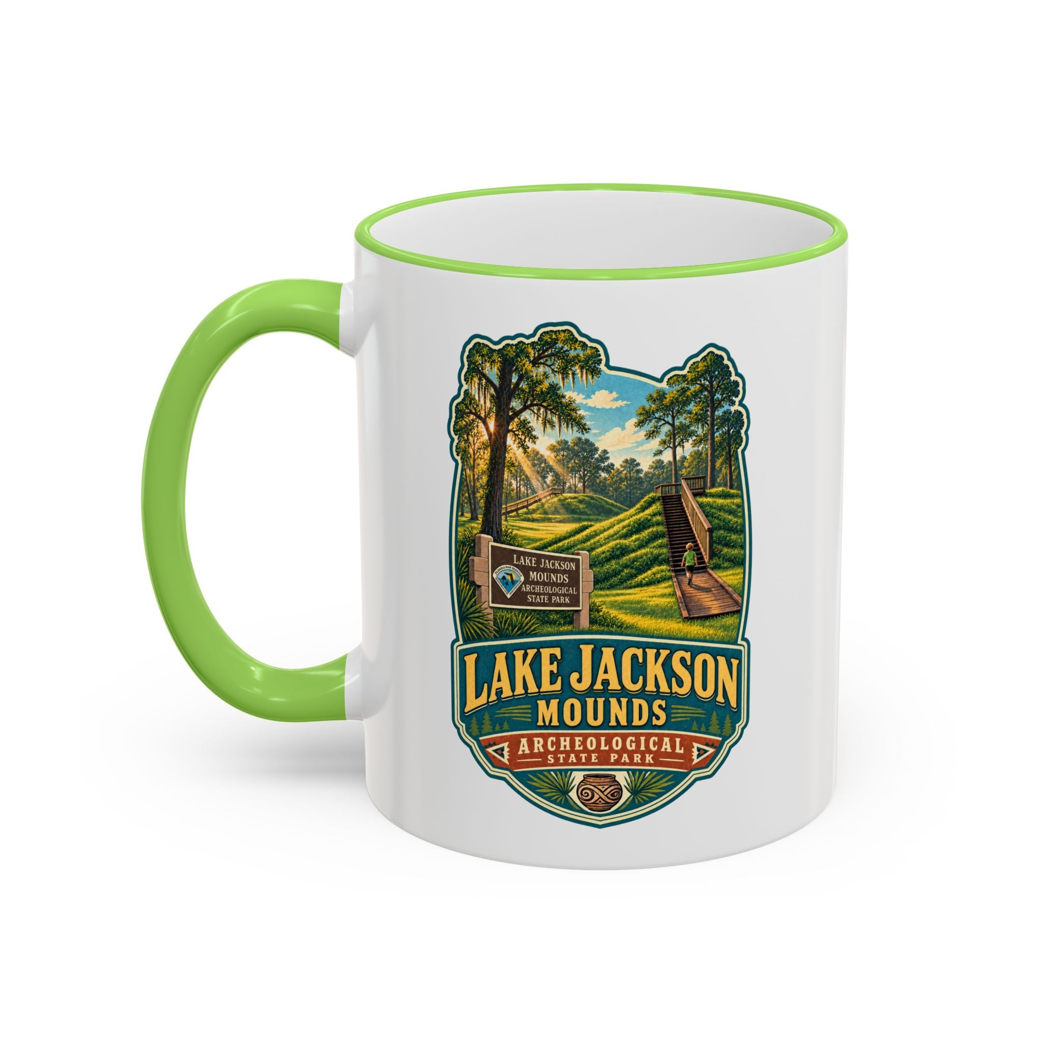 Lake Jackson Mounds Accent Rim & Handle 11oz/15oz
