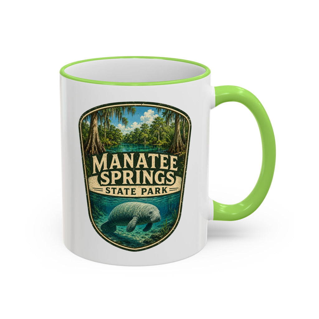 Manatee Springs Manatee Mug — Accent Rim & Handle 11oz/15oz