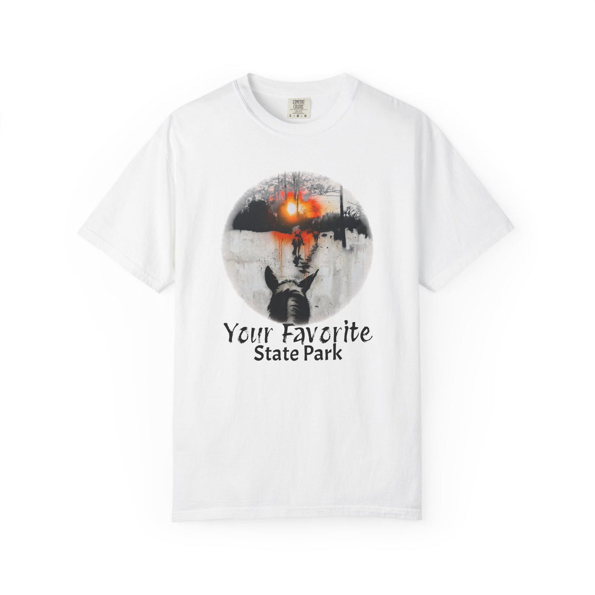 CUSTOMIZABLE Graffiti Sunset Trail Ride T-shirt