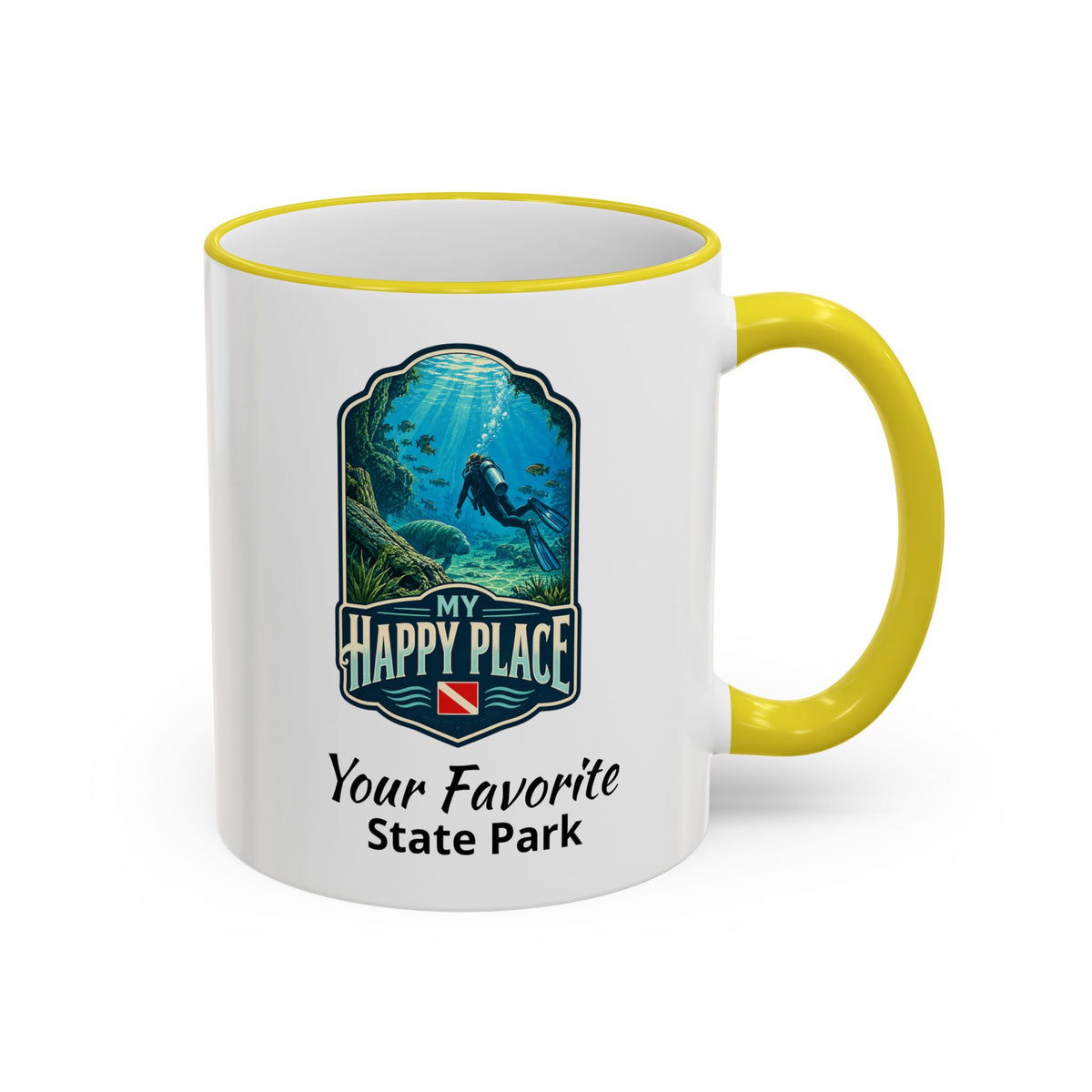 CUSTOMIZABLE Scuba Springs Accent Rim & Handle 11oz/15oz