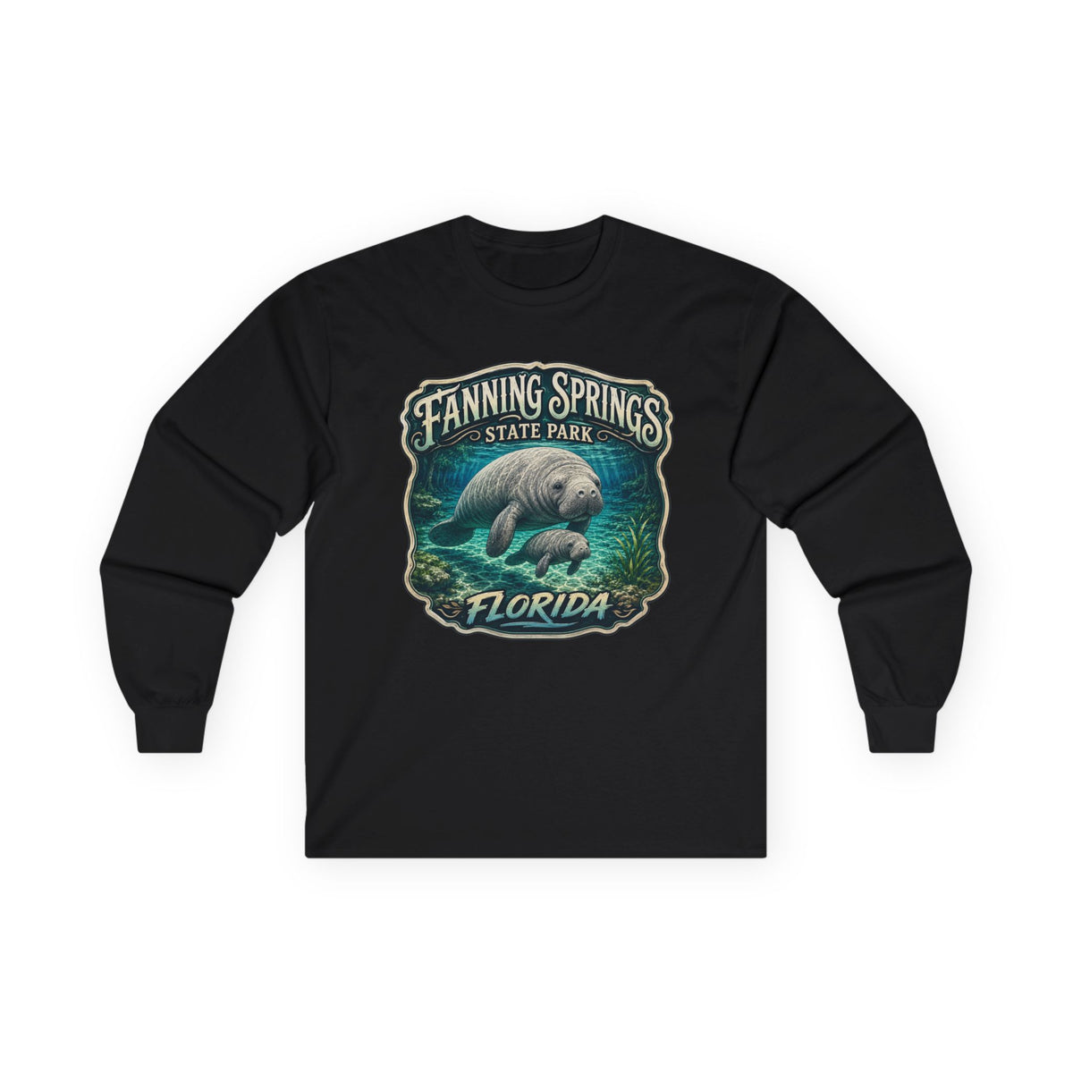 Manatee Mama Long Sleeve Tee — Vintage Fanning Springs