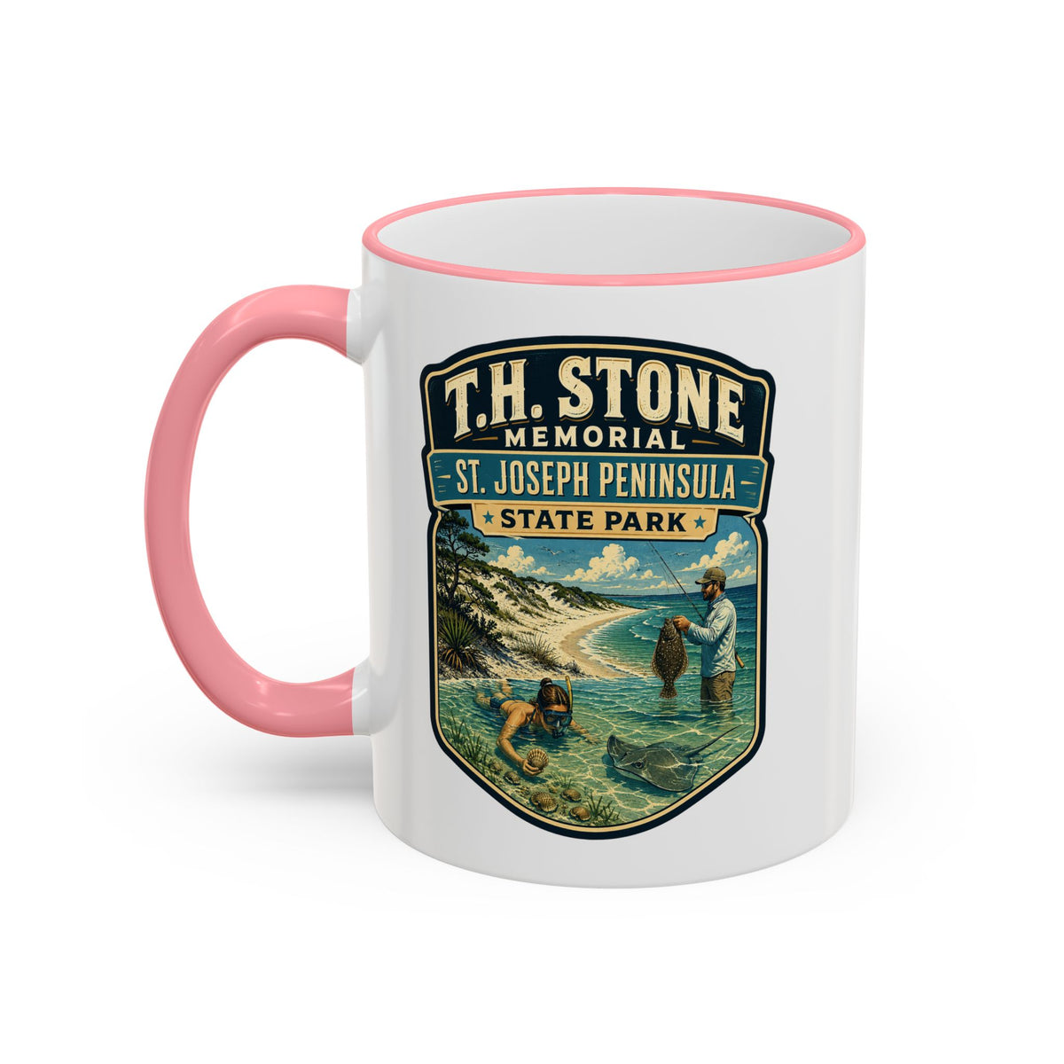 T.H. Stone Memorial Mug — Accent Rim & Handle 11oz/15oz