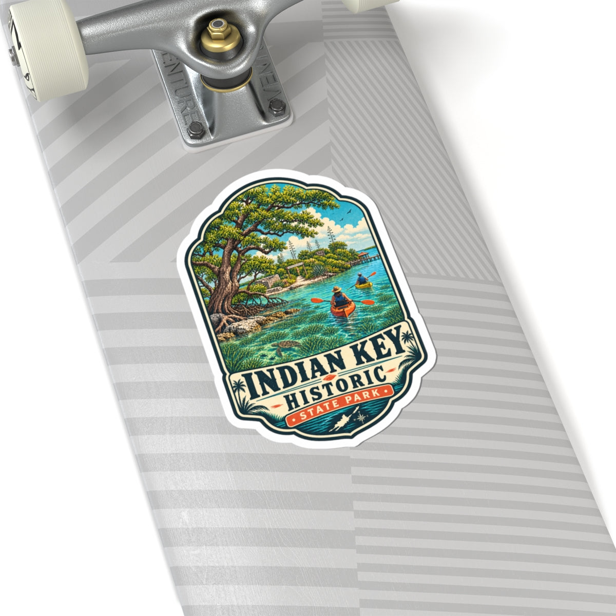 Indian Key Historic State Park Sticker – Scenic Kayak Vintage Travel Decal