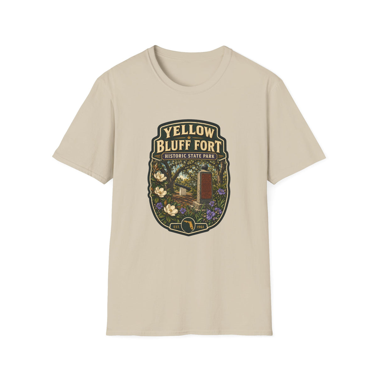 Yellow Bluff Fort — Retro Tee