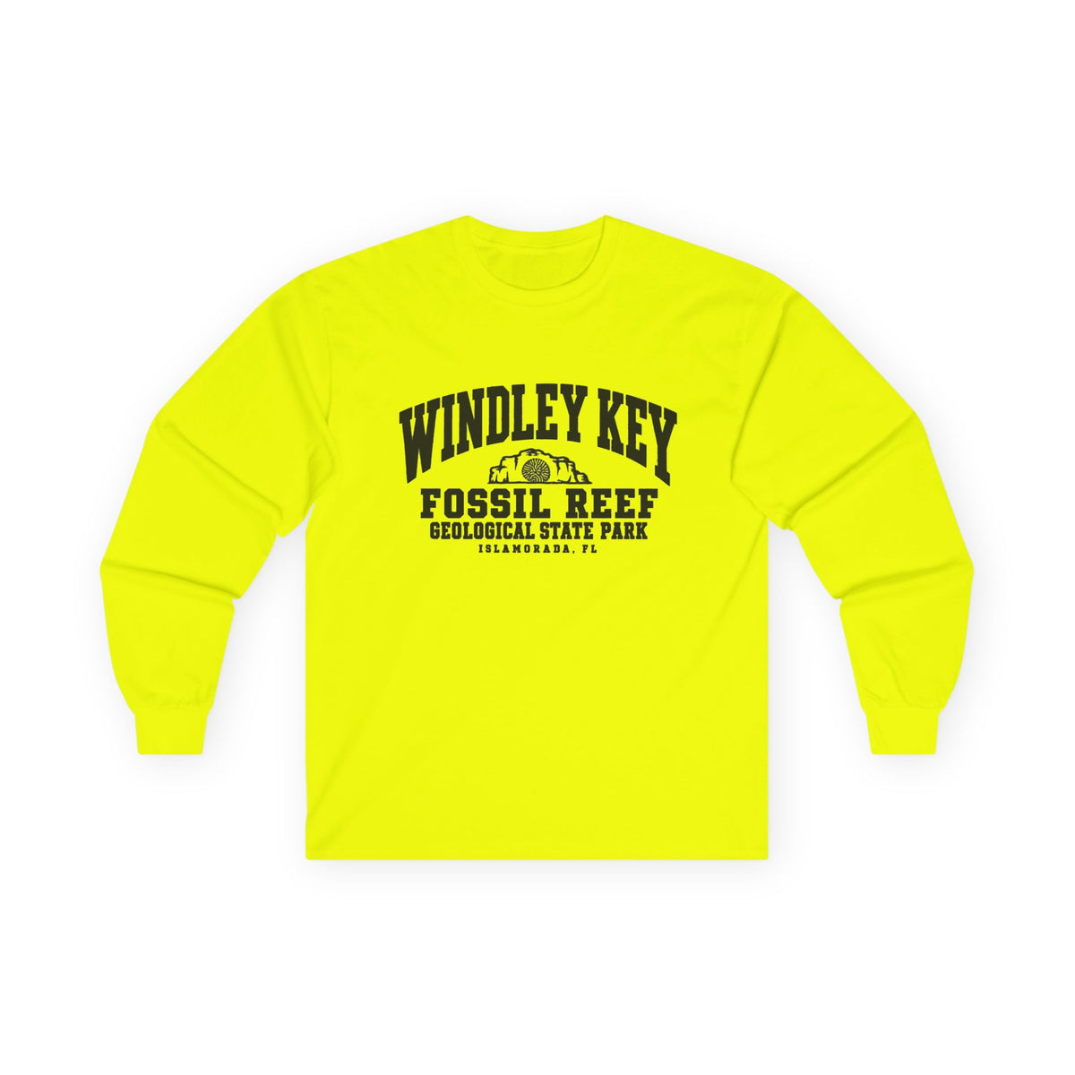 Windley Key Fossil Reef Geological State Park Logo- Long Sleeve Tee