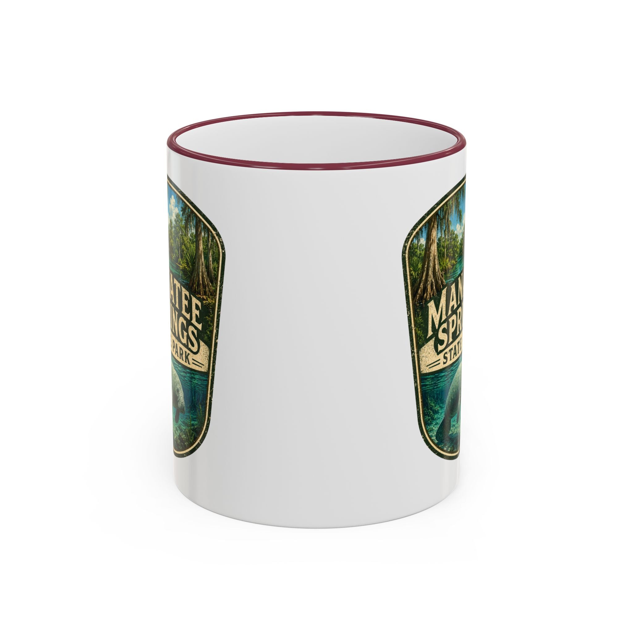 Manatee Springs Manatee Mug — Accent Rim & Handle 11oz/15oz