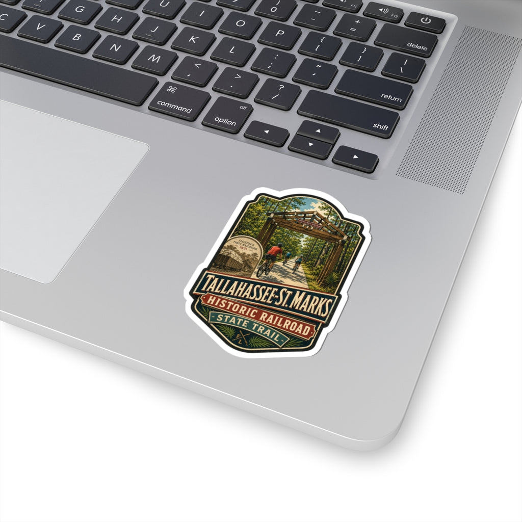 Tallahassee–St. Marks Railroad Trail Sticker — Historic State Trail Bike Decal