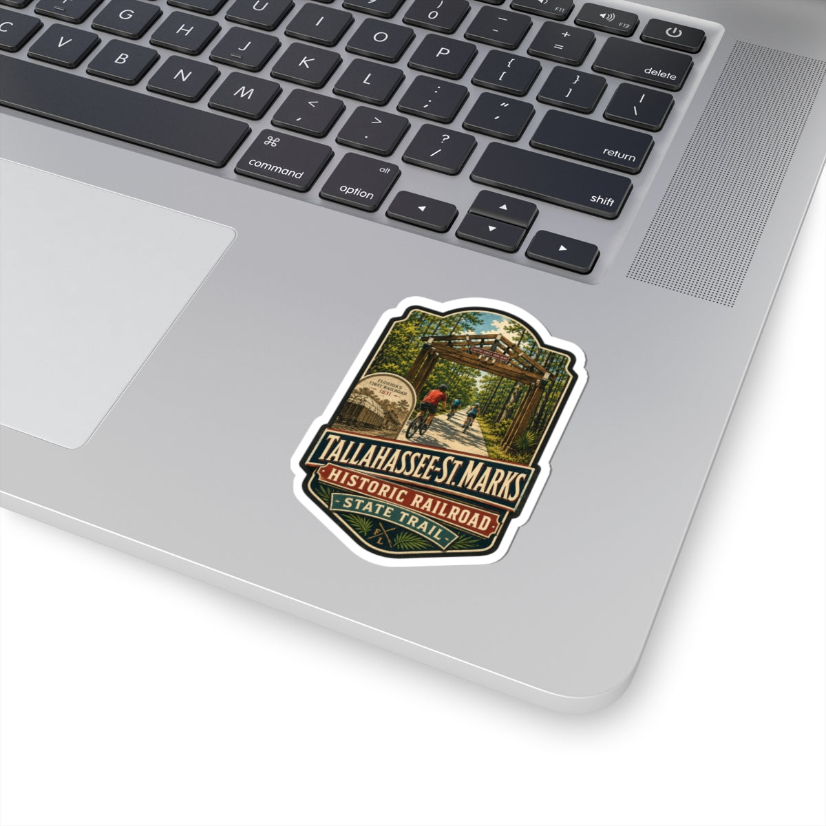 Tallahassee–St. Marks Railroad Trail Sticker — Historic State Trail Bike Decal