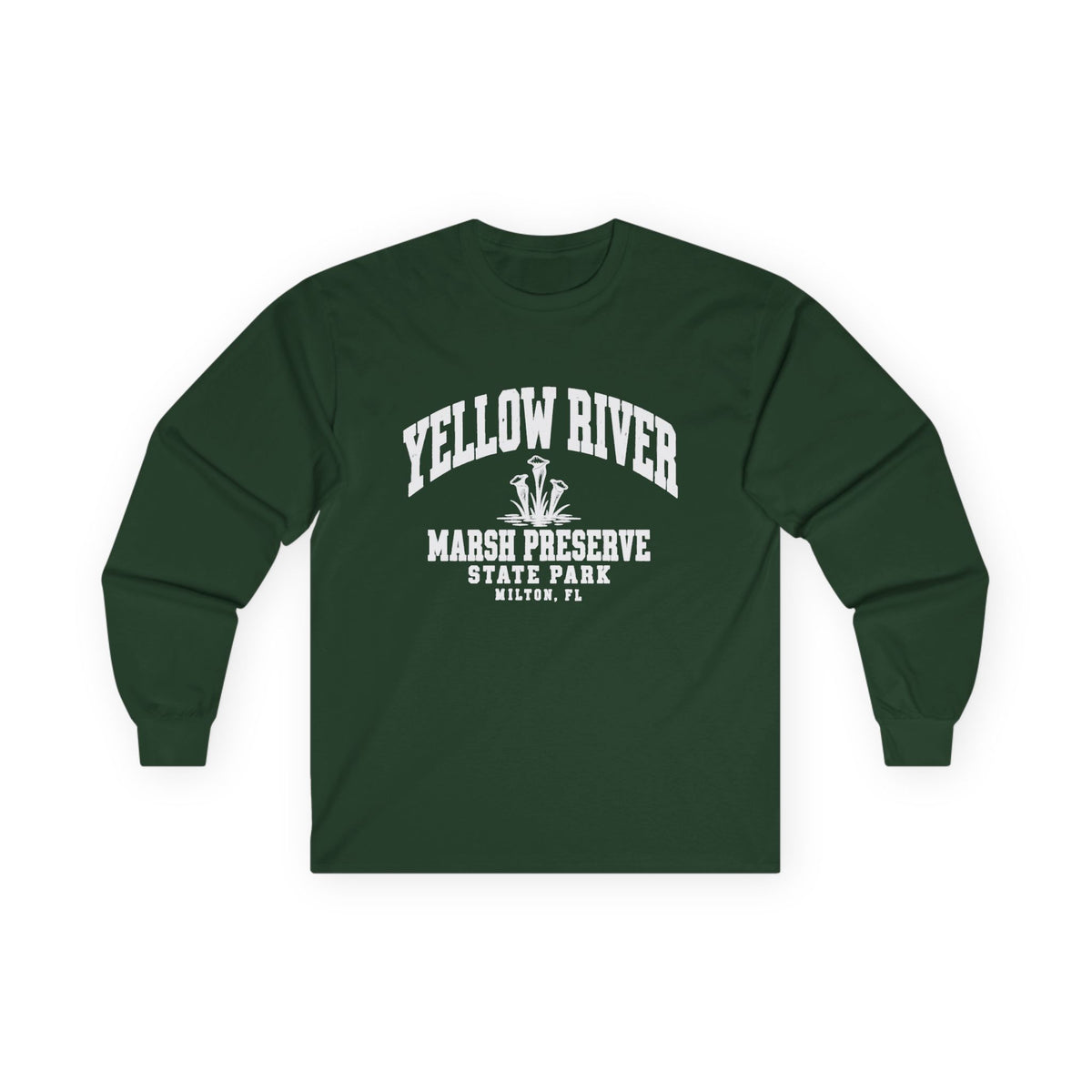 Vintage Florida Wetlands Park Emblem- Long Sleeve Tee