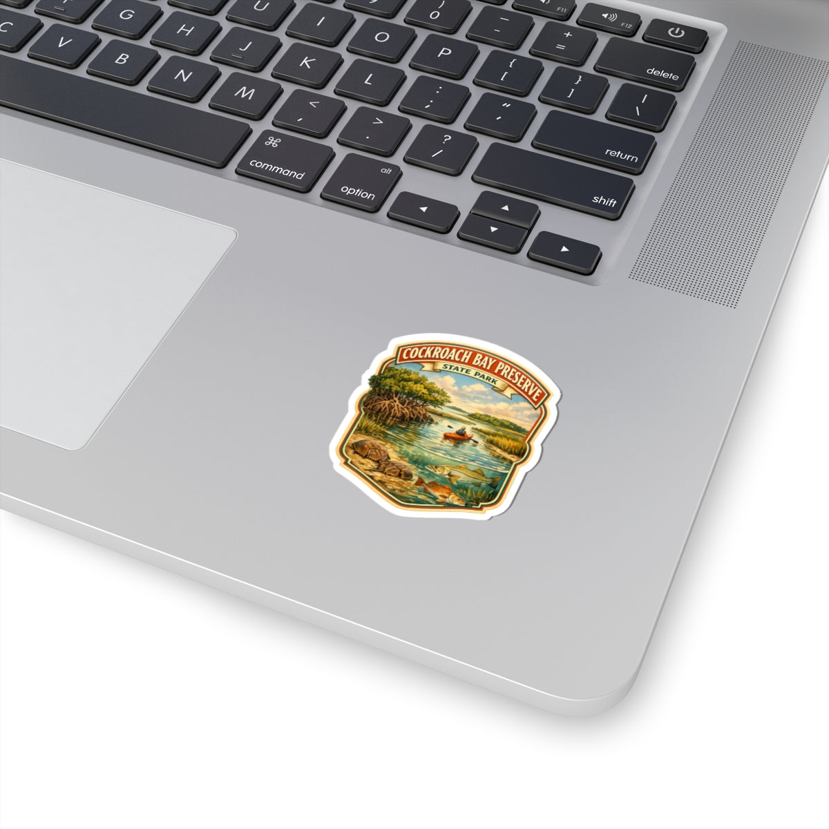 Cockroach Bay Preserve Sticker — Vintage State Park Kayak & Wildlife Decal