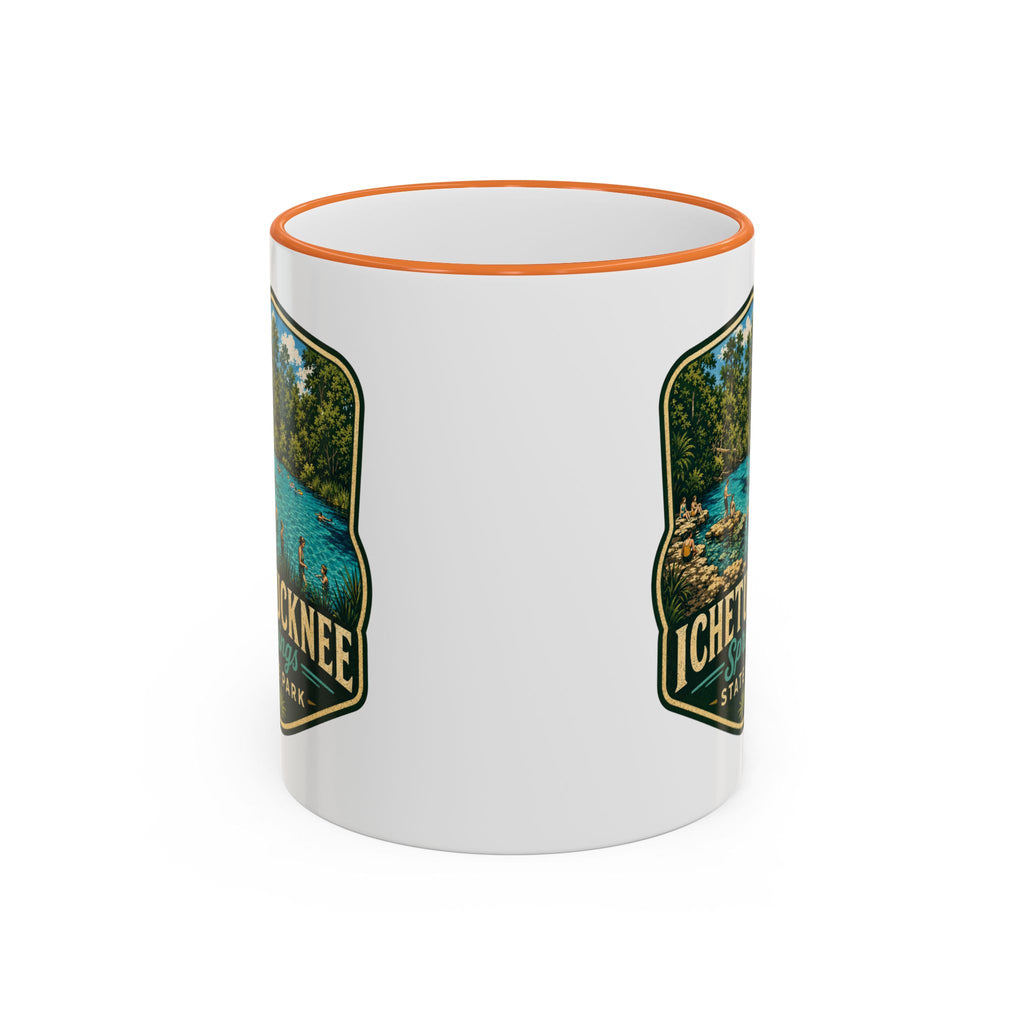 Ichetucknee Springs Vintage Mug — Accent Rim & Handle 11oz/15oz