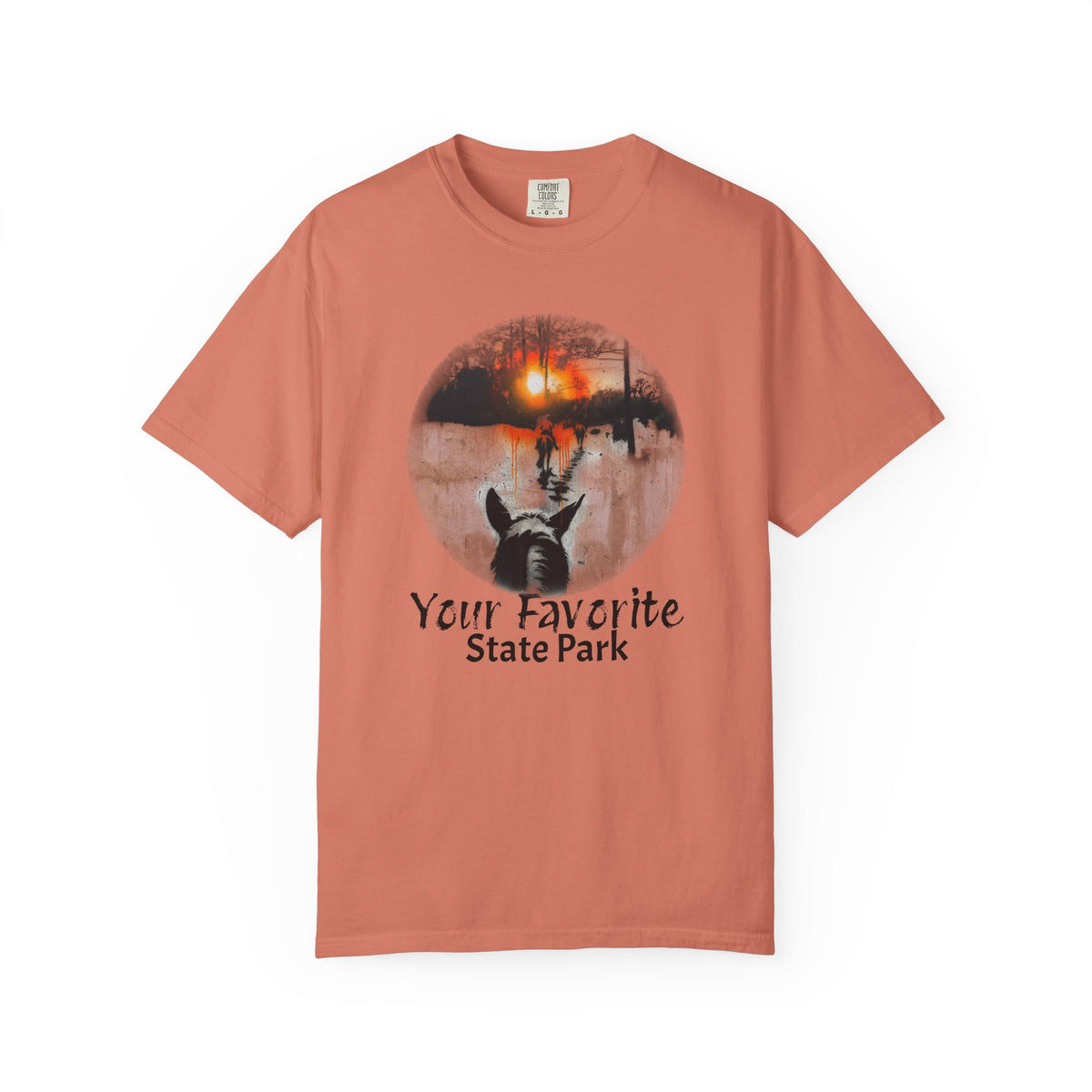 CUSTOMIZABLE Graffiti Sunset Trail Ride T-shirt