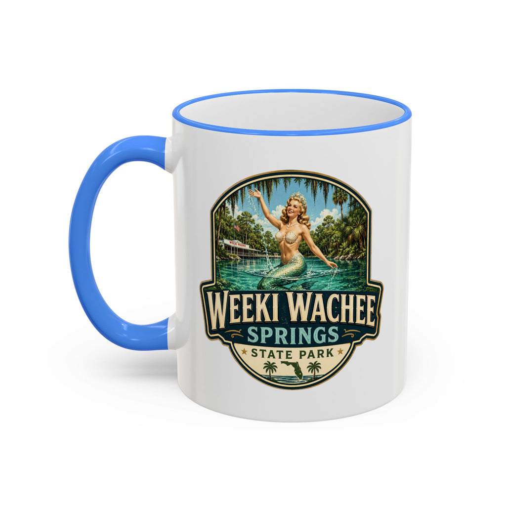 Weeki Wachee Vintage Mug — Accent Rim & Handle 11oz/15oz