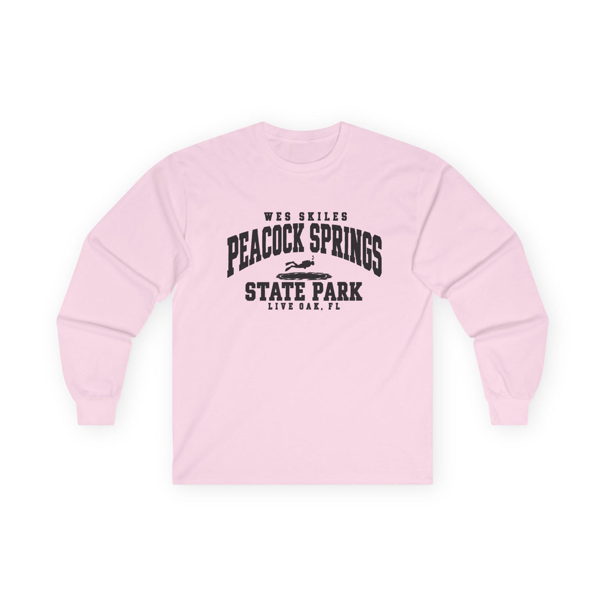 Wes Skiles Peacock Springs State Park Logo- Long Sleeve Tee