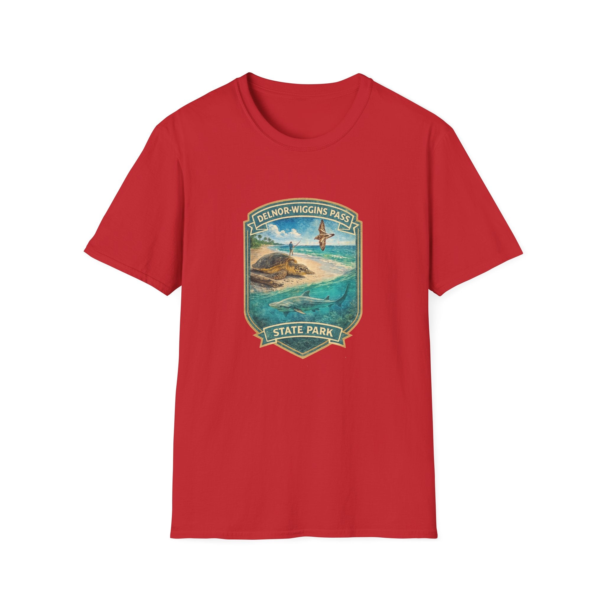 Delnor-Wiggins Pass- Retro Tee