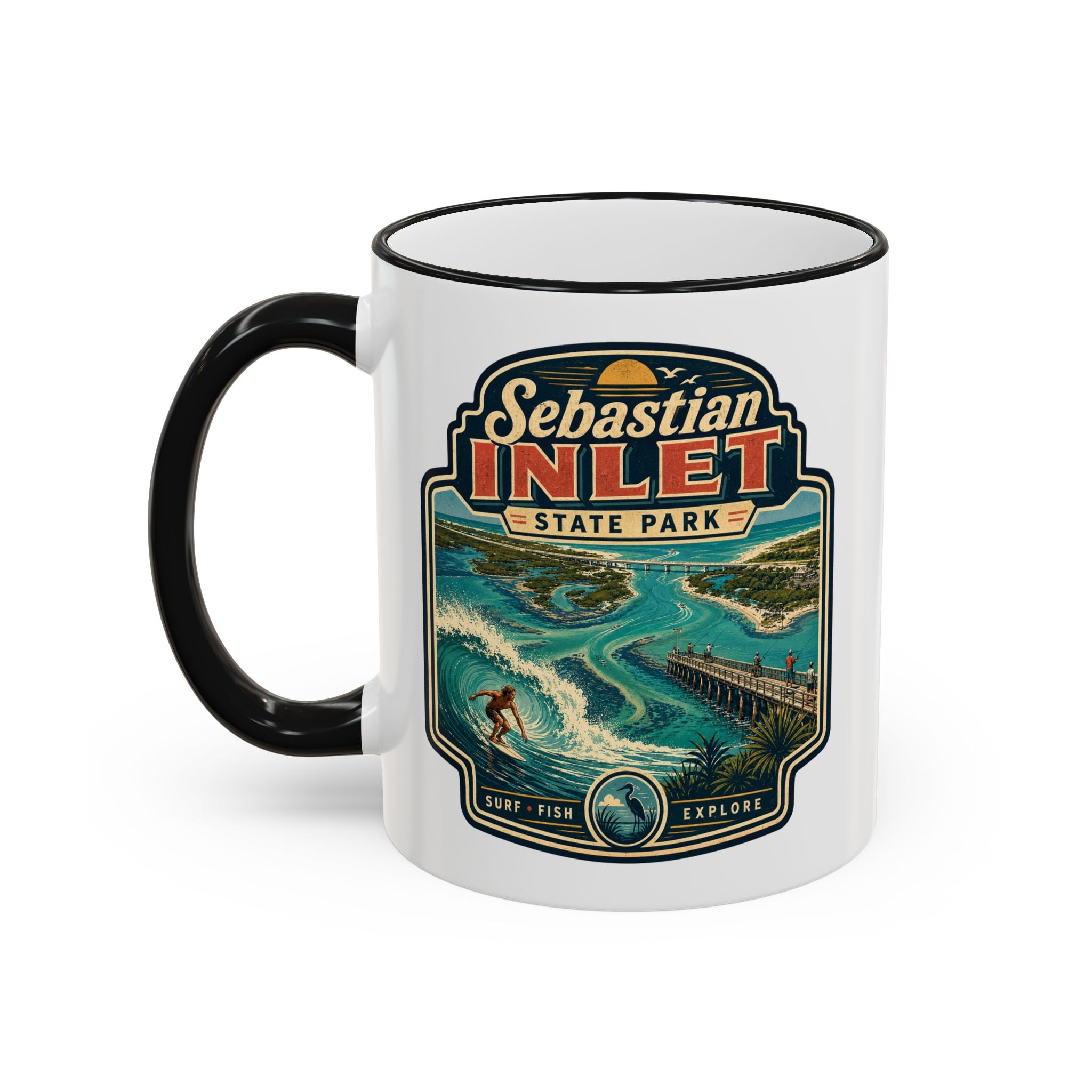 Sebastian Inlet Accent Rim & Handle 11oz/15oz