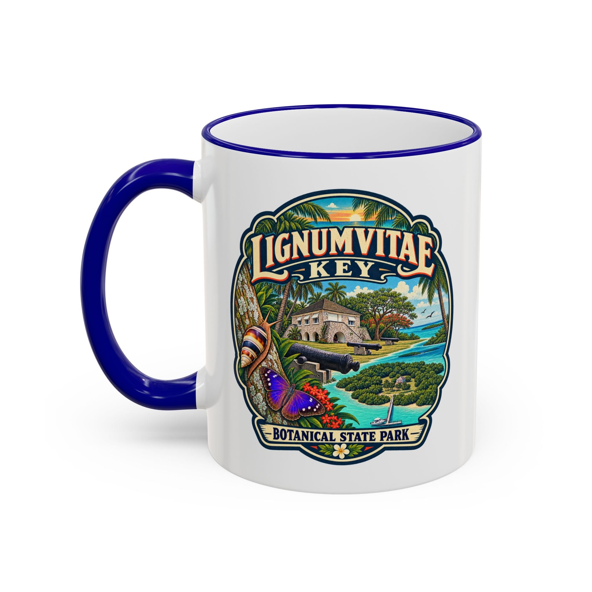 Lignumvitae Key Accent Rim & Handle 11oz/15oz