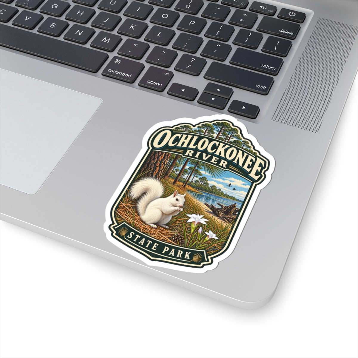 Ochlockonee River State Park Sticker — White Squirrel Nature Travel Decal