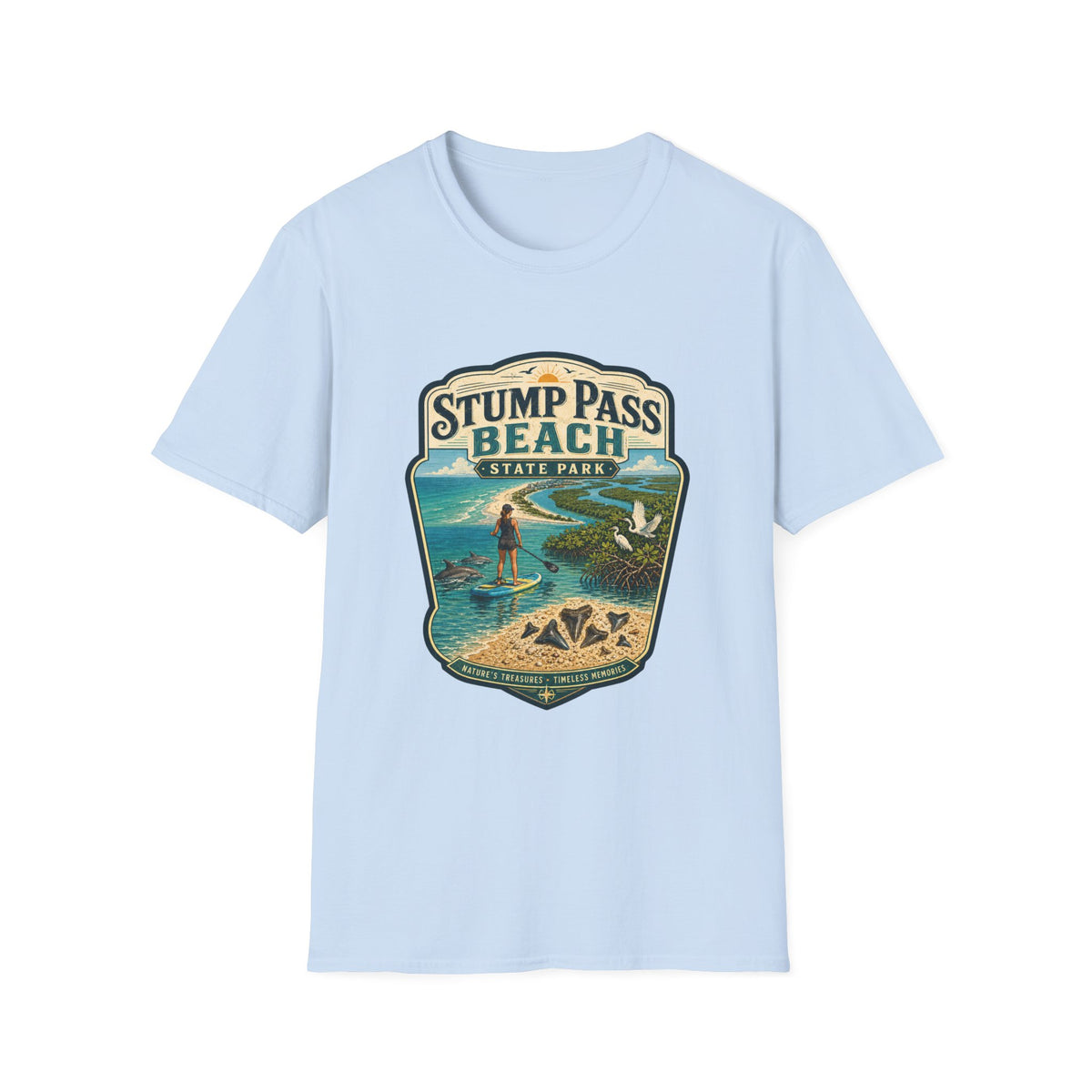 Stump Pass Beach — Retro Tee