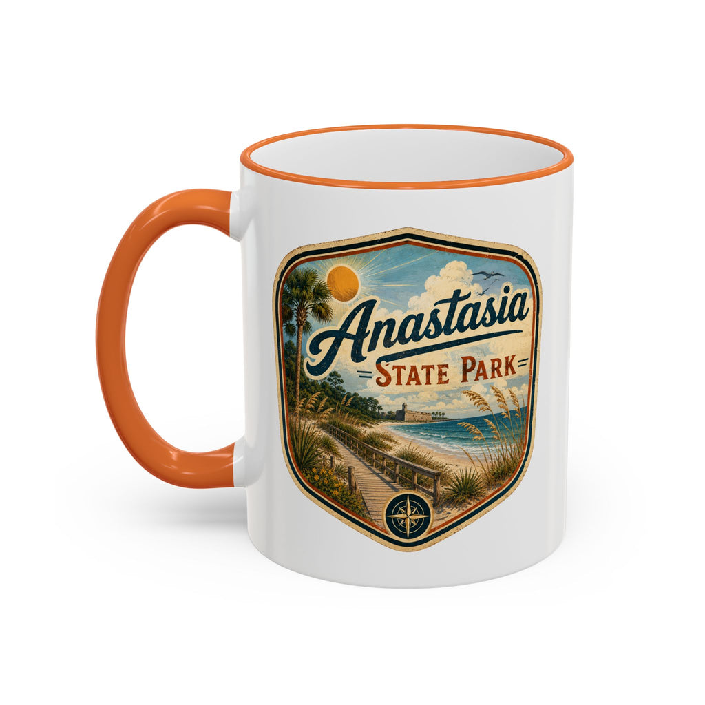 Anastasia Vintage Mug — Accent Rim & Handle 11oz/15oz