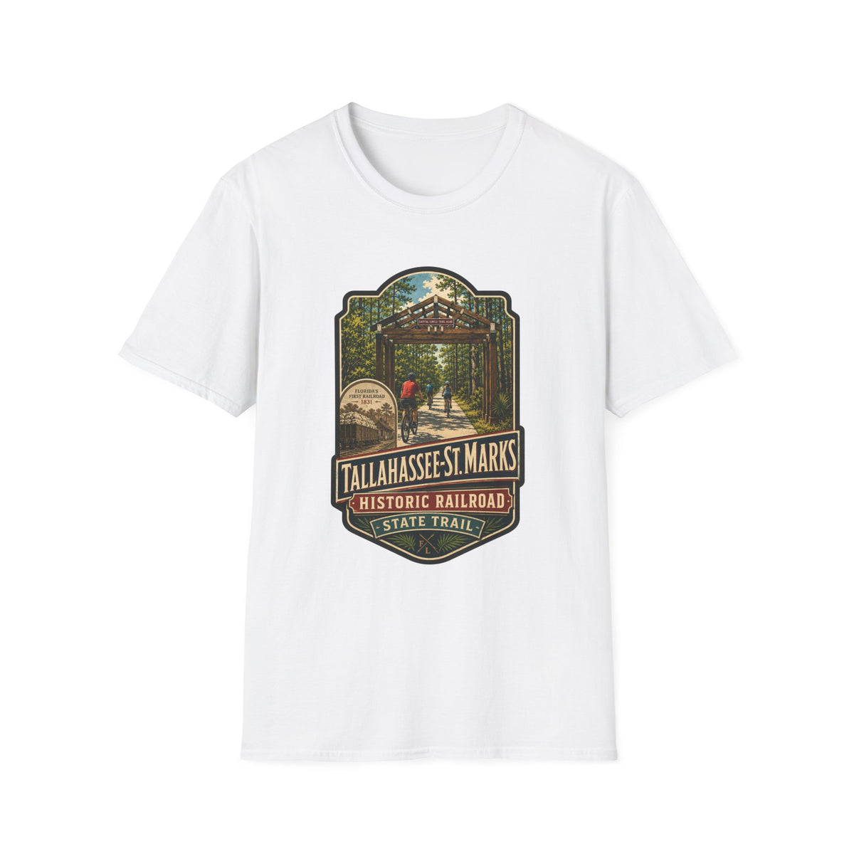 Tallahassee - St. Marks Trail  - Retro Tee