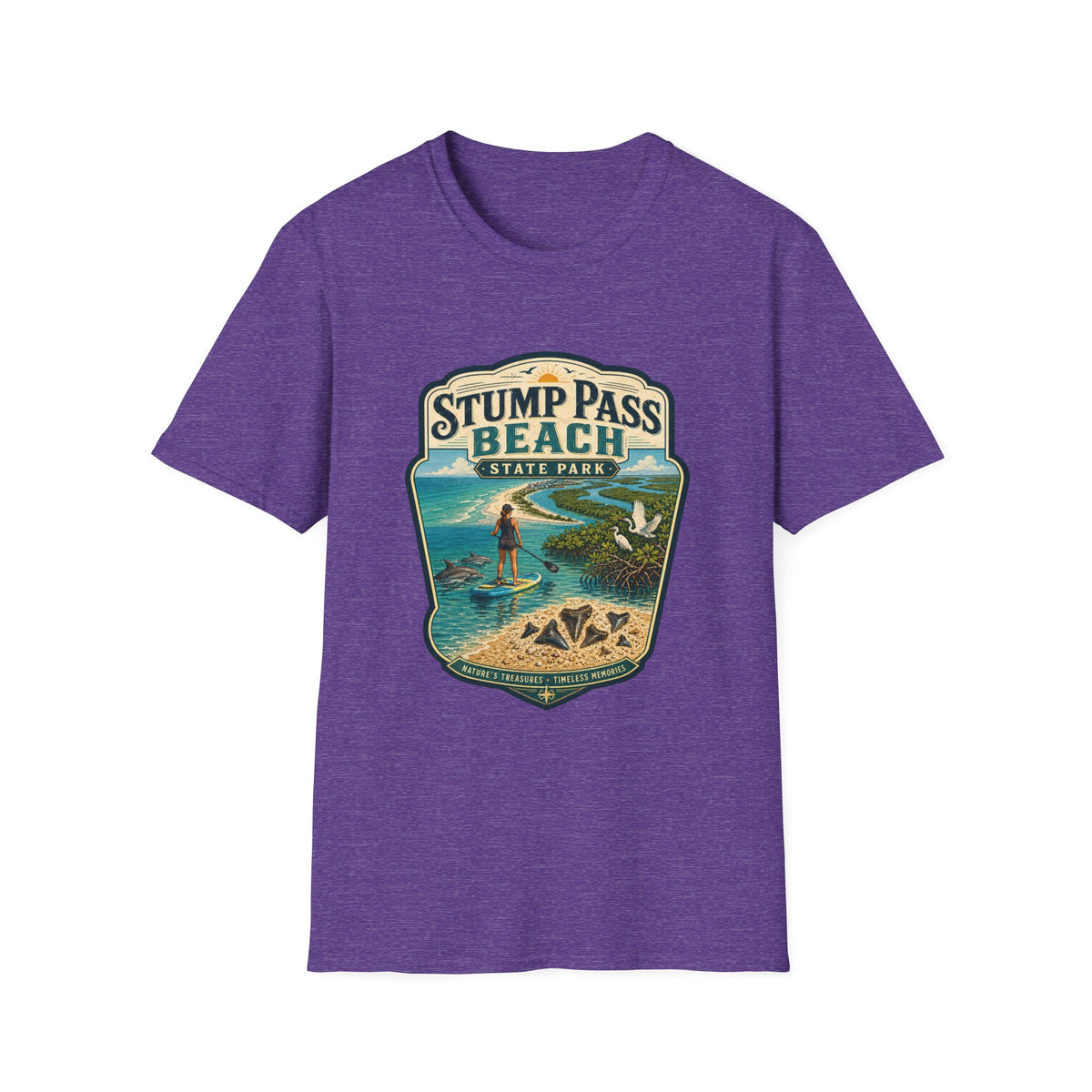 Stump Pass Beach — Retro Tee