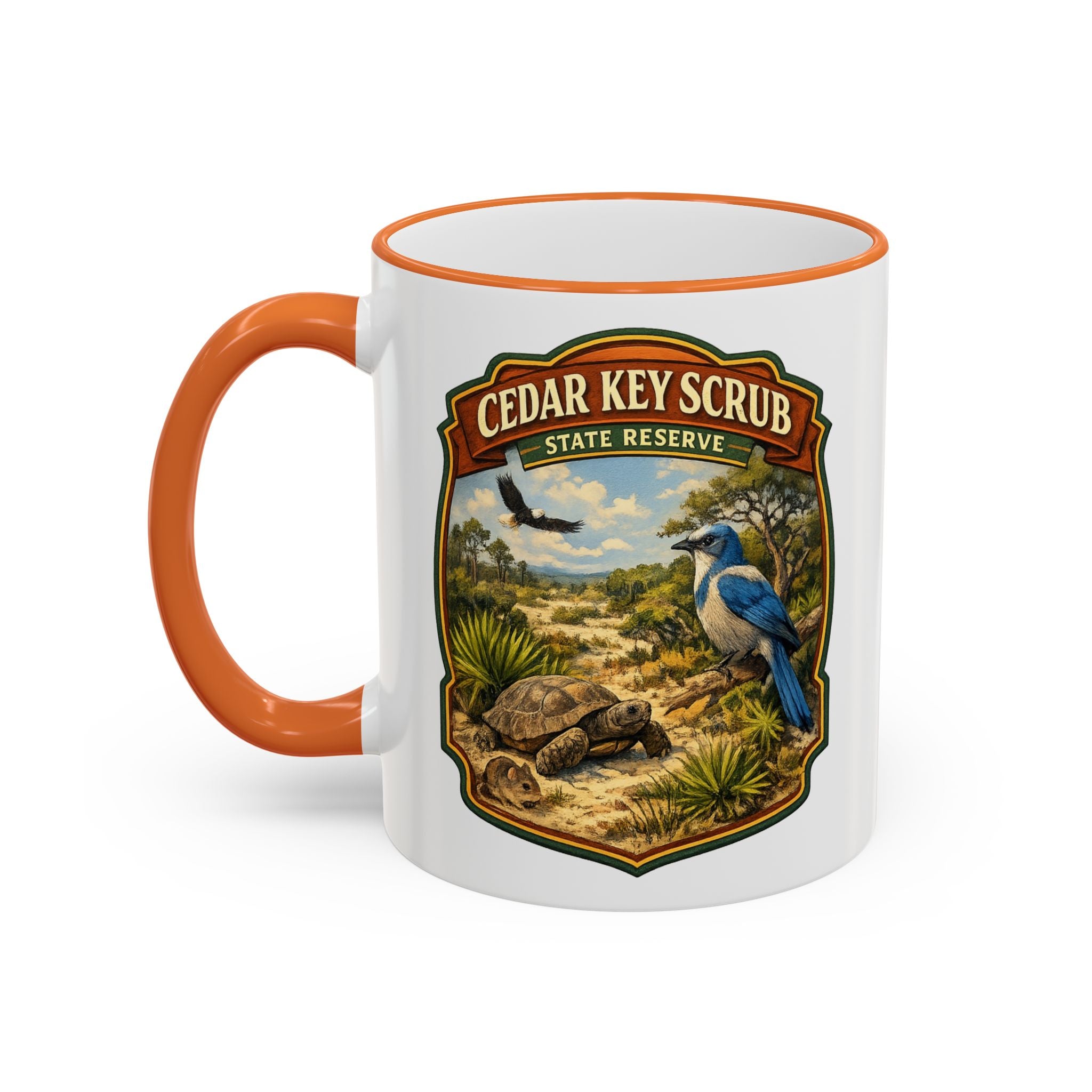 Cedar Key Scrub Accent Rim & Handle 11oz/15oz
