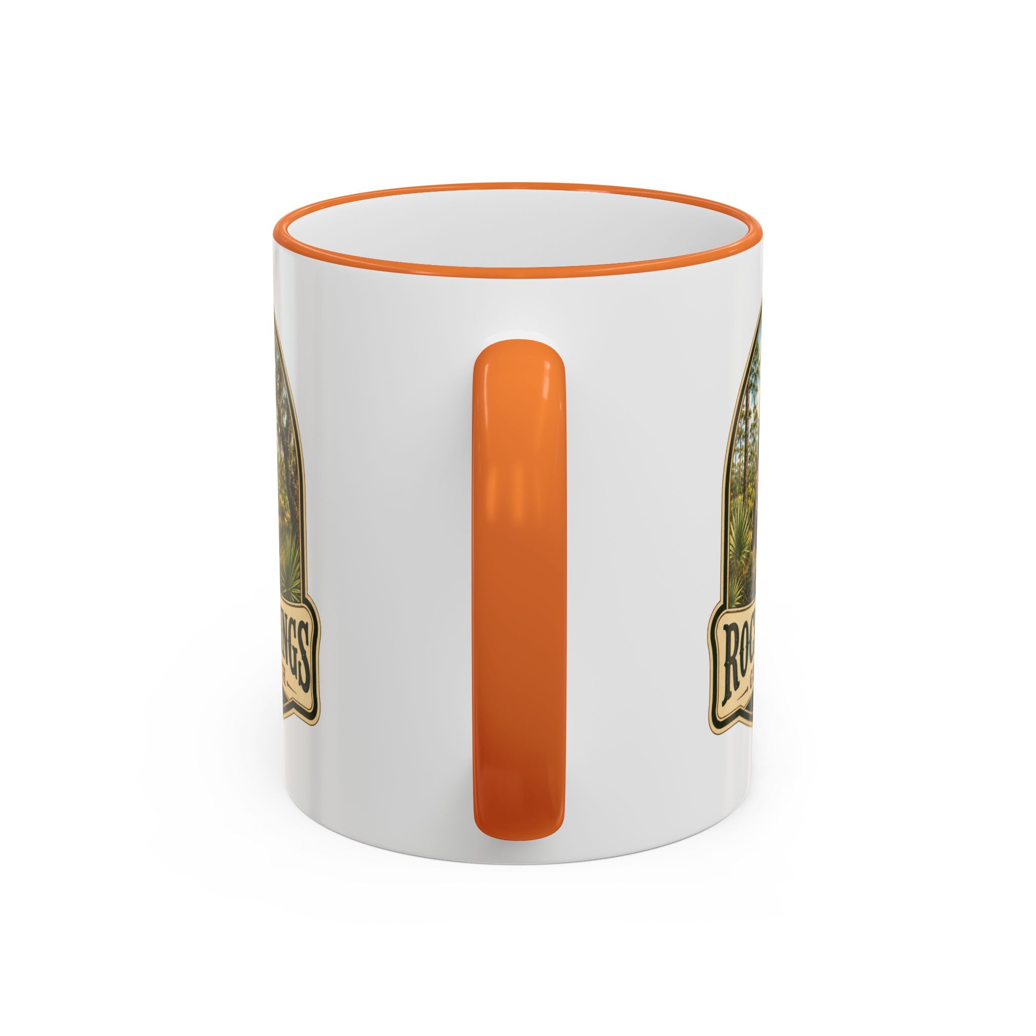 Rock Springs Guest Ranch Vintage Mug — Accent Rim & Handle 11oz/15oz