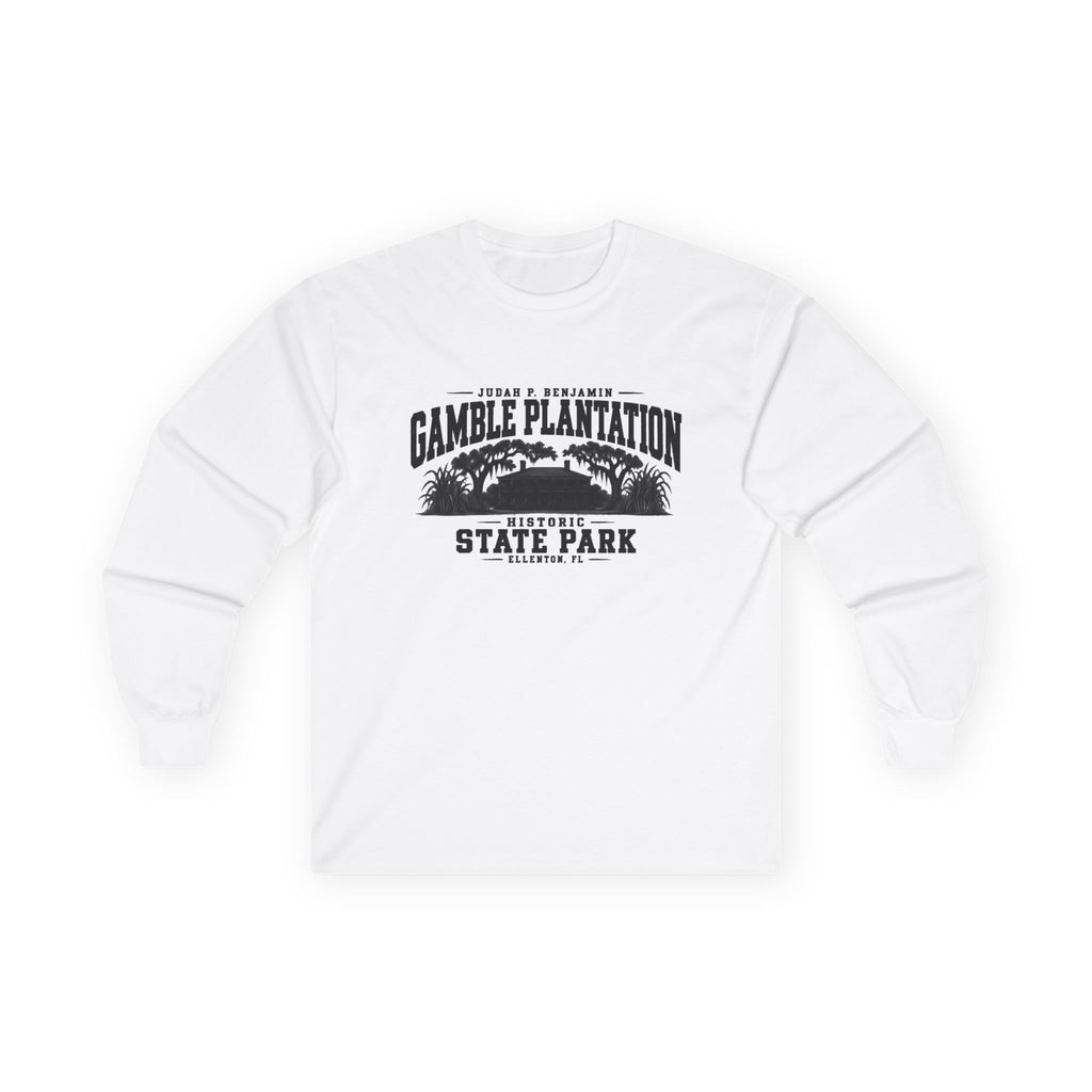 Judah P. Benjamin Gamble Plantation Historic State Park Logo- Long Sleeve Tee