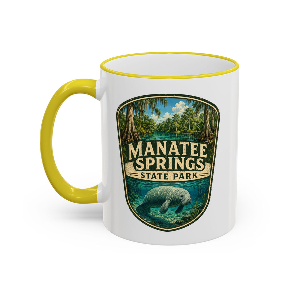 Manatee Springs Manatee Mug — Accent Rim & Handle 11oz/15oz