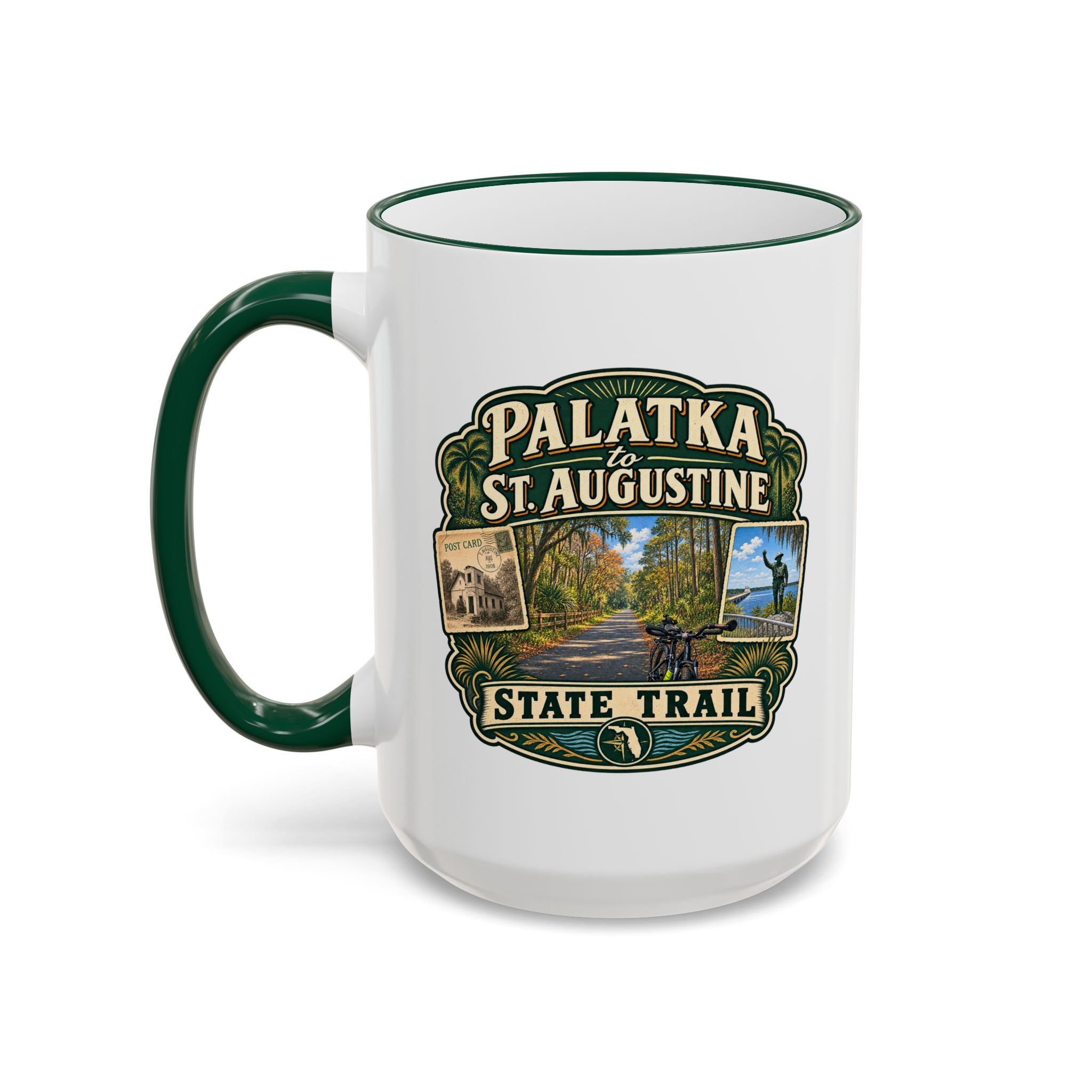 Palatka-to-St. Augustine Accent Rim & Handle 11oz/15oz