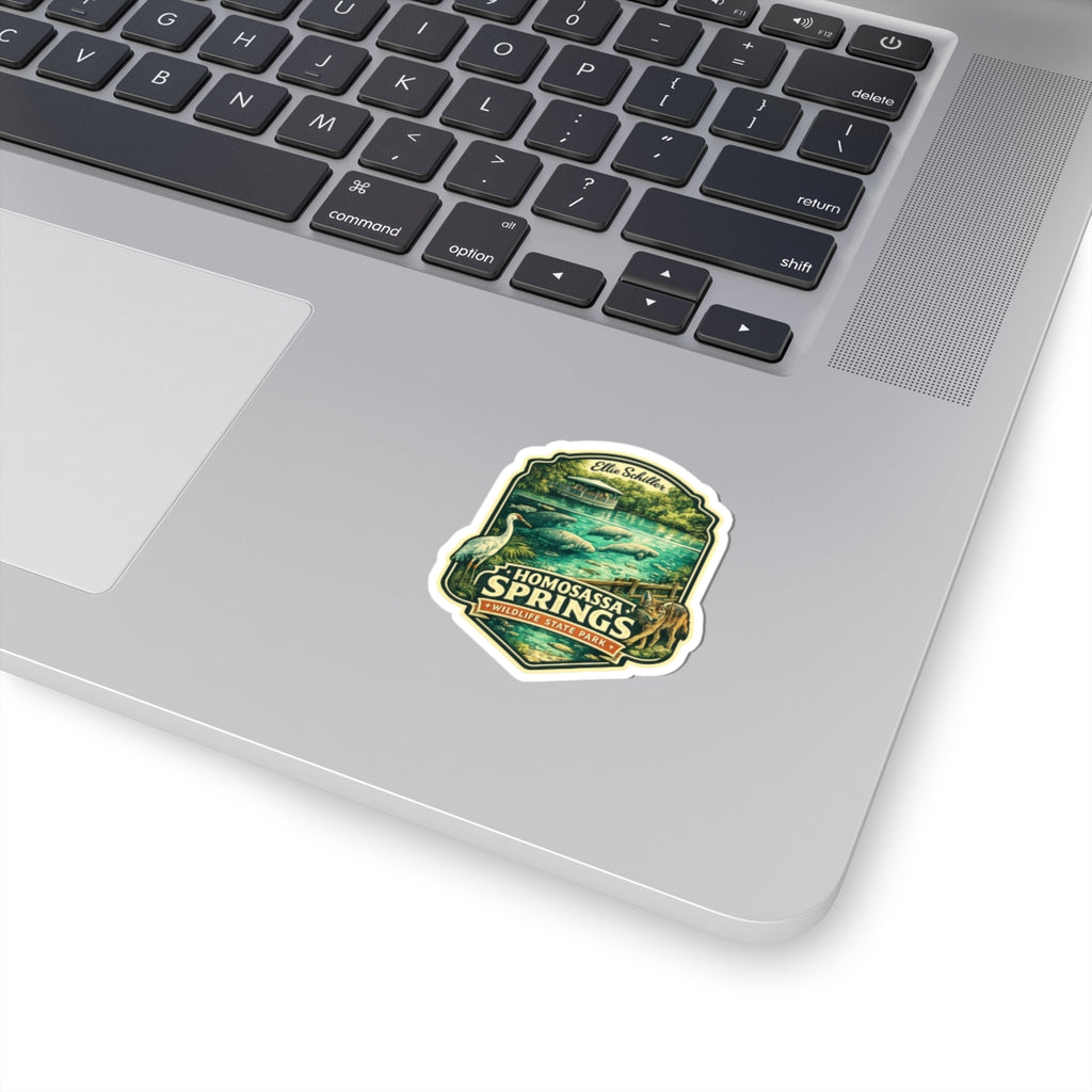 Homosassa Springs Vintage Park Sticker — Wildlife State Park Kiss-Cut Decal
