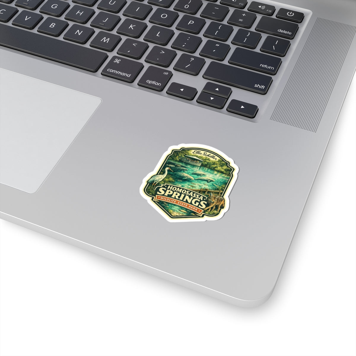 Homosassa Springs Vintage Park Sticker — Wildlife State Park Kiss-Cut Decal