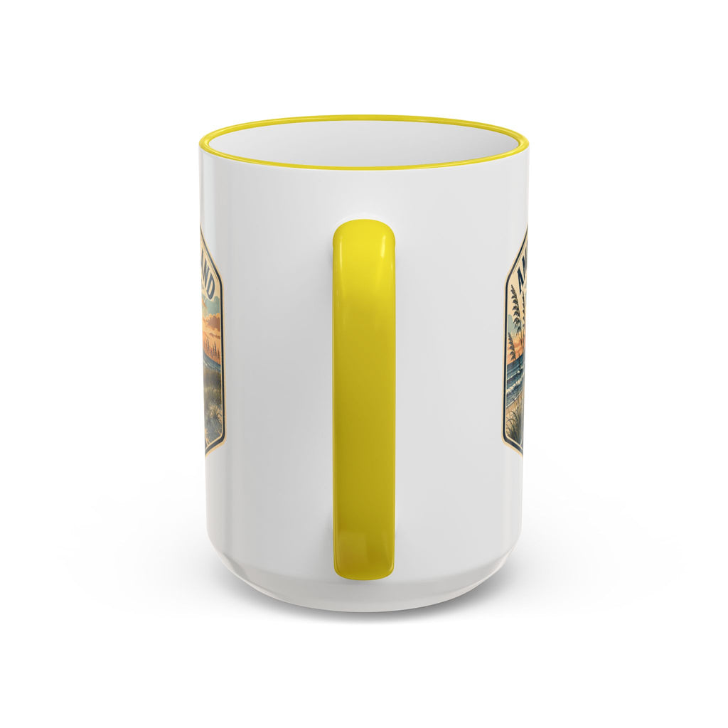 Amelia Island Vintage Mug — Accent Rim & Handle 11oz/15oz