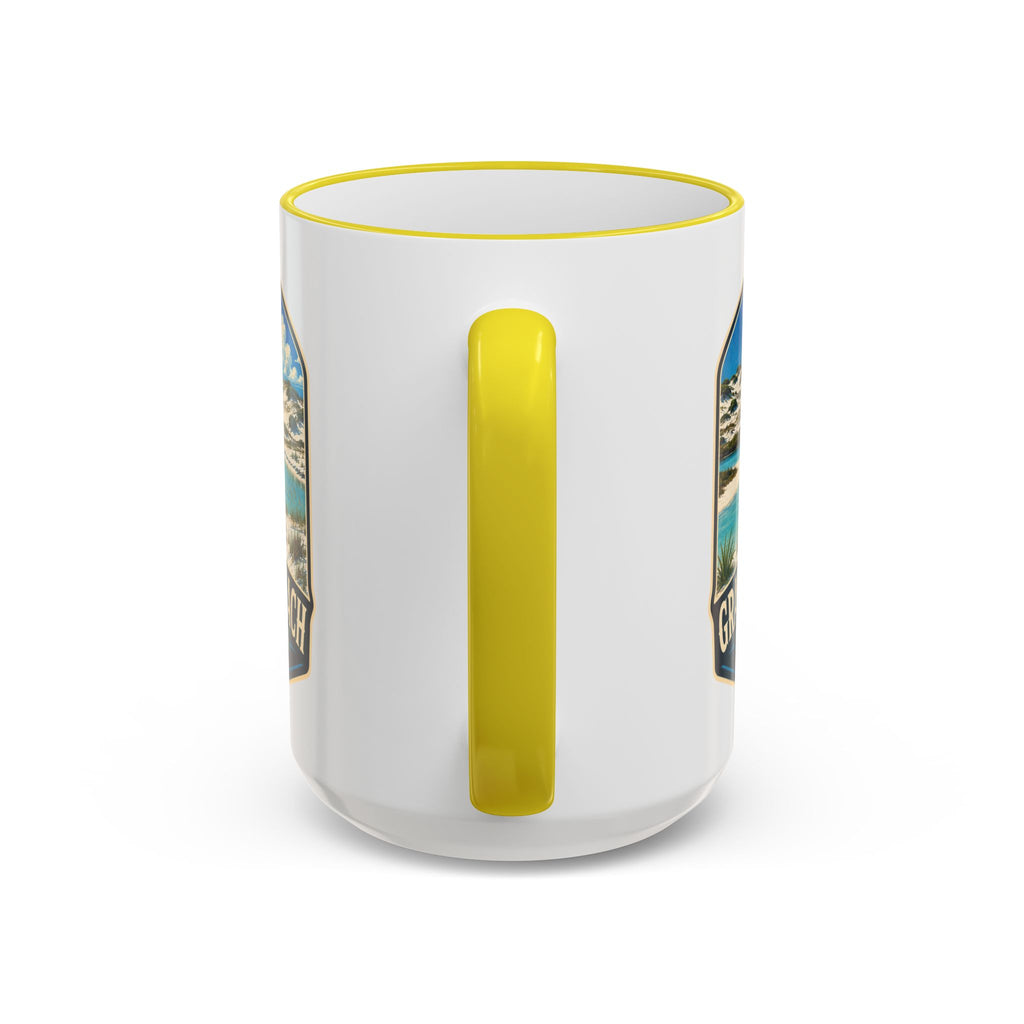Grayton Beach Vintage Mug — Accent Rim & Handle 11oz/15oz