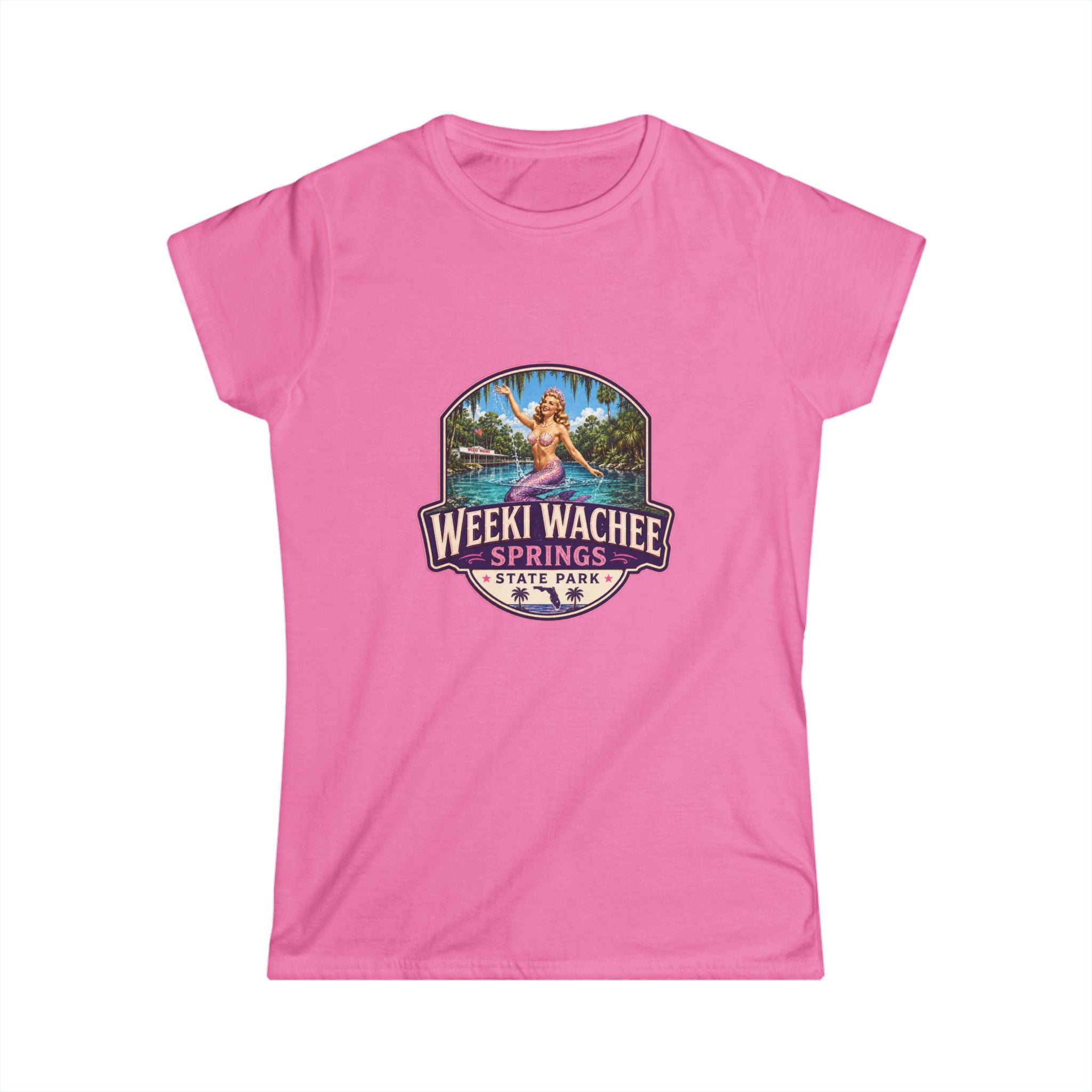 Weeki Wachee Springs- Vintage Tee Pink