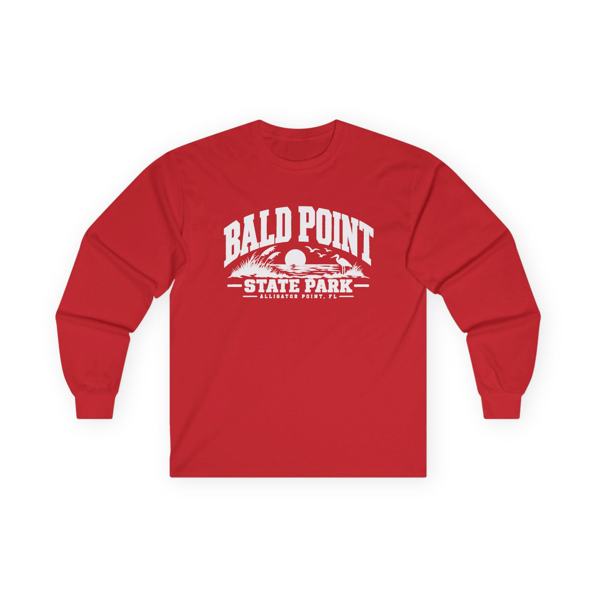 Bald Point Florida Wetland Emblem- Long Sleeve Tee