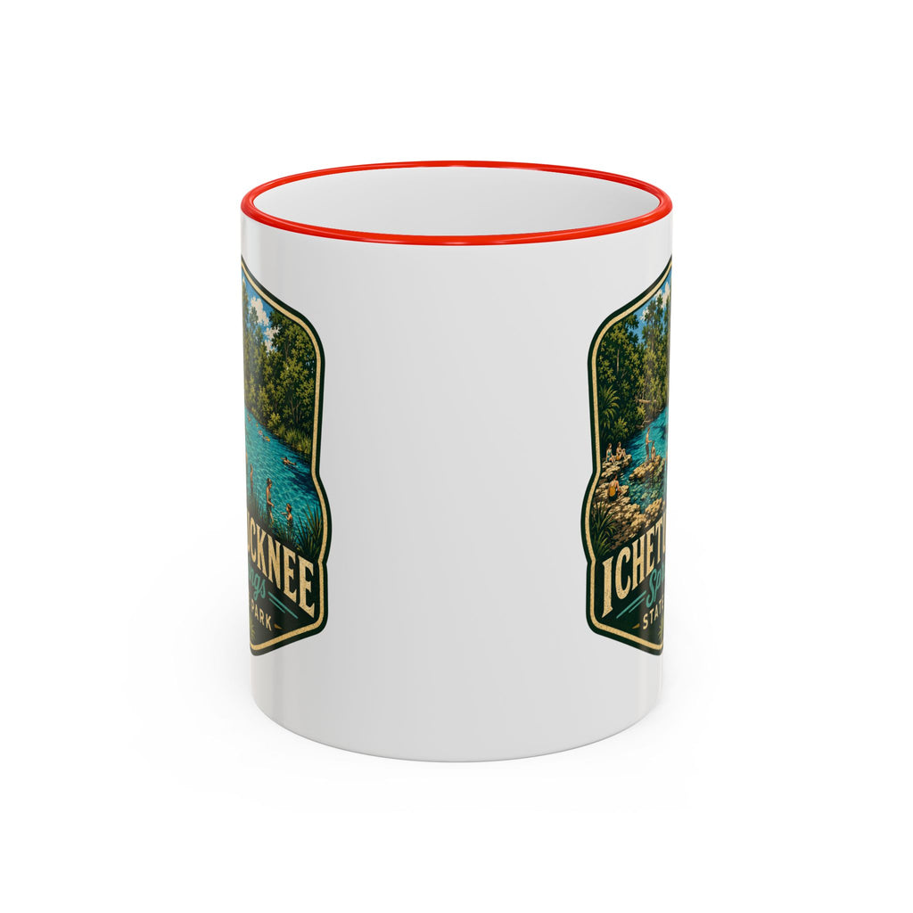 Ichetucknee Springs Vintage Mug — Accent Rim & Handle 11oz/15oz