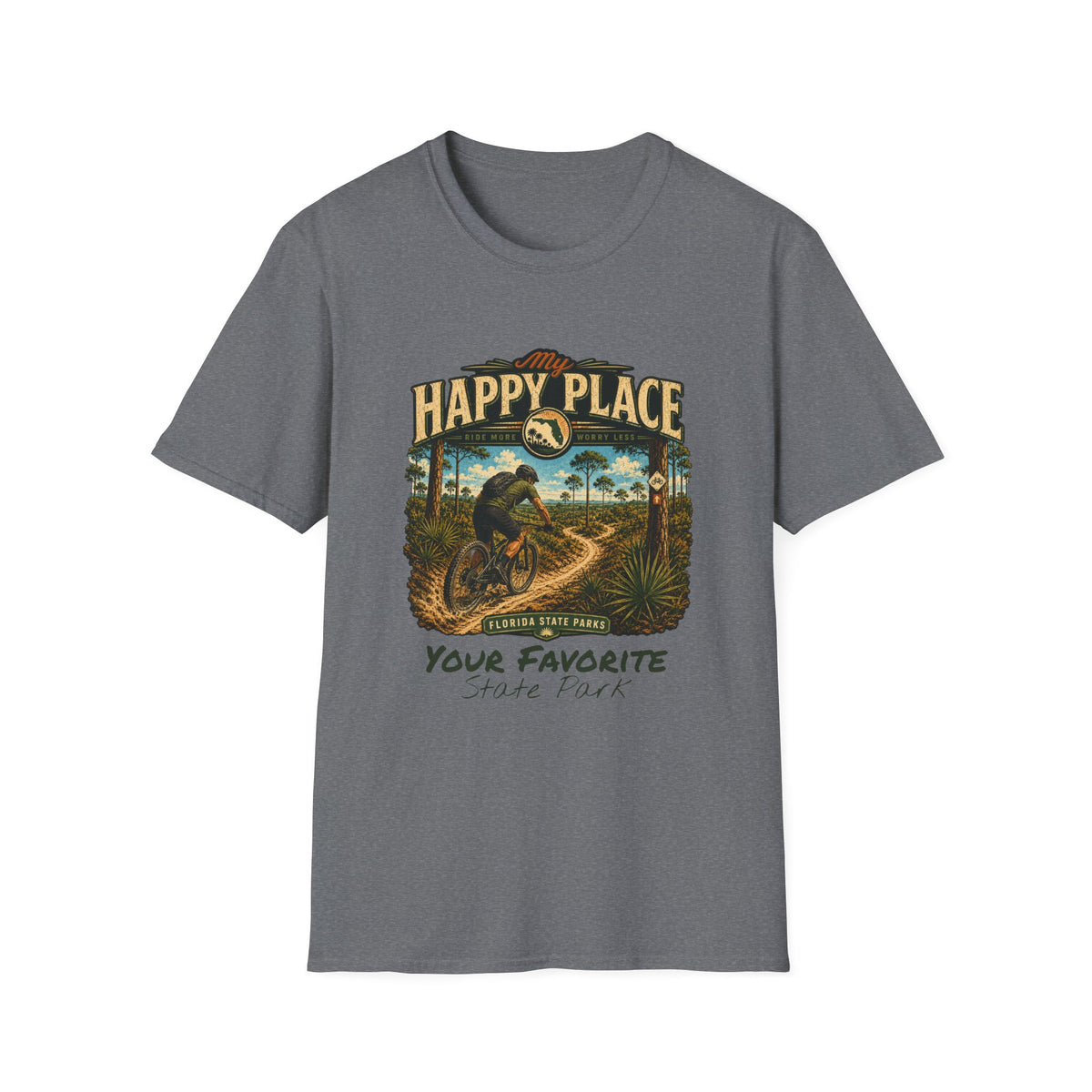 CUSTOMIZABLE Mountain Bike- Retro Tee