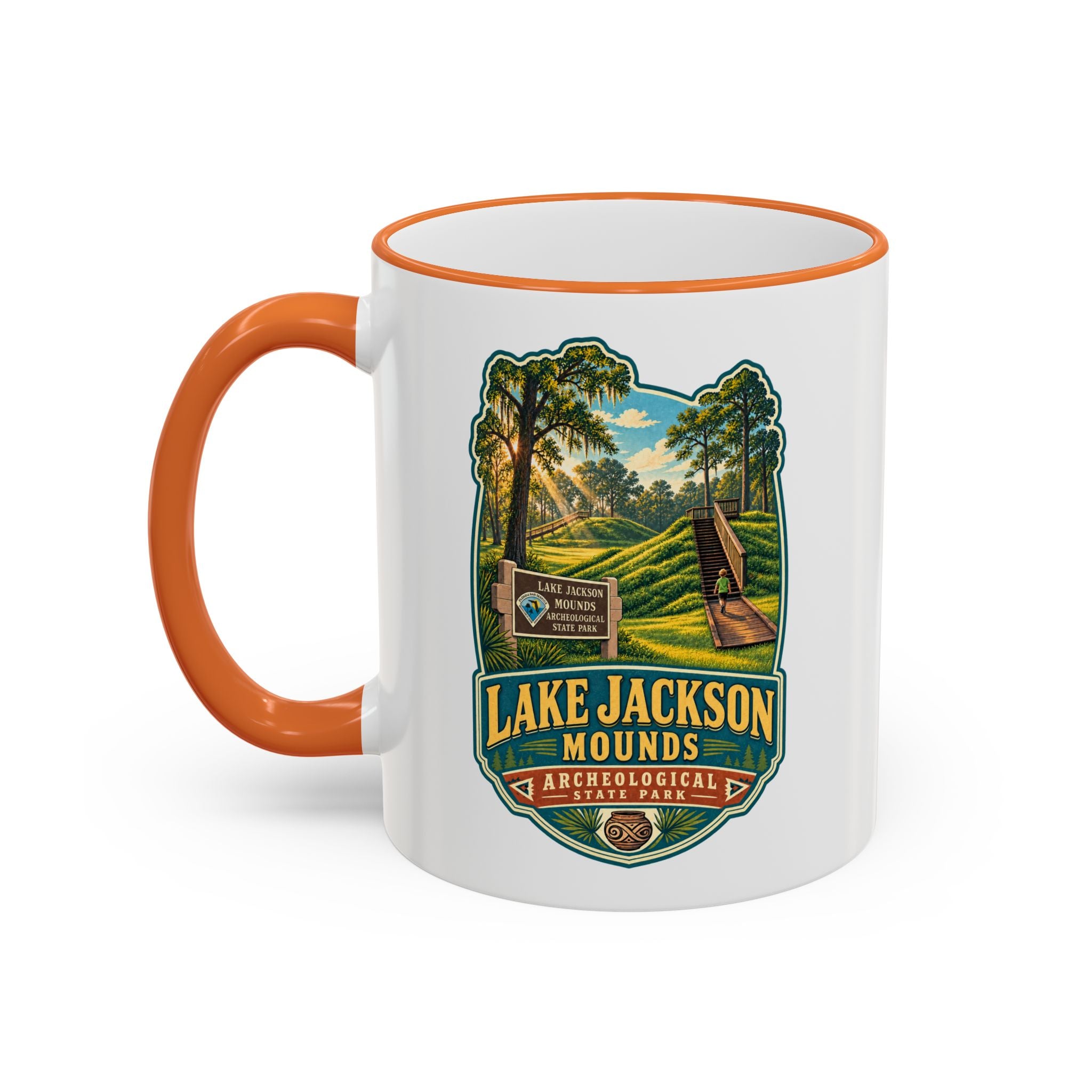 Lake Jackson Mounds Accent Rim & Handle 11oz/15oz