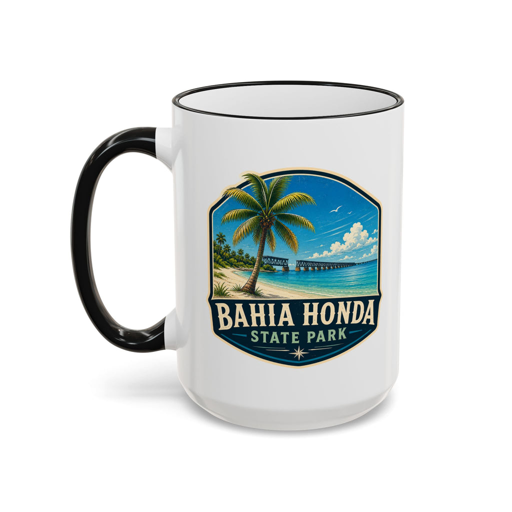 Bahia Honda Vintage Mug — Accent Rim & Handle 11oz/15oz