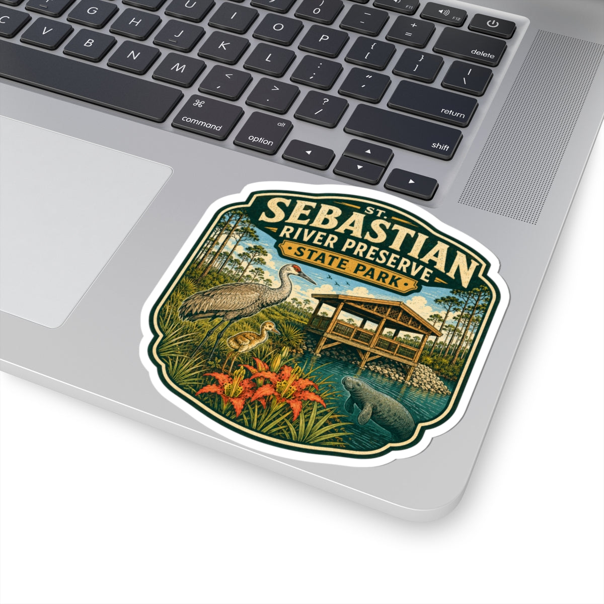 Sebastian River Preserve State Park Sticker — Wildlife Scenic Kiss-Cut Sticker
